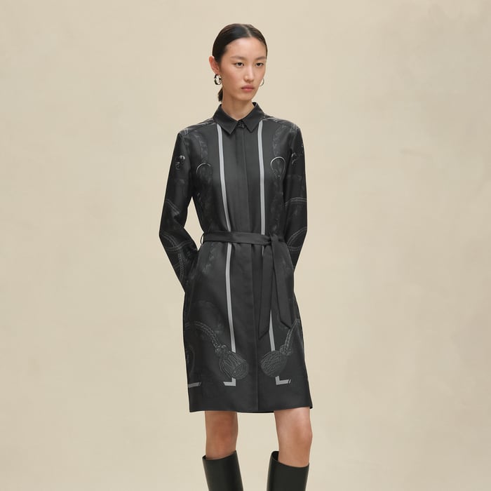 Gris Charbon "Palefroi Remix" Shirt Dress