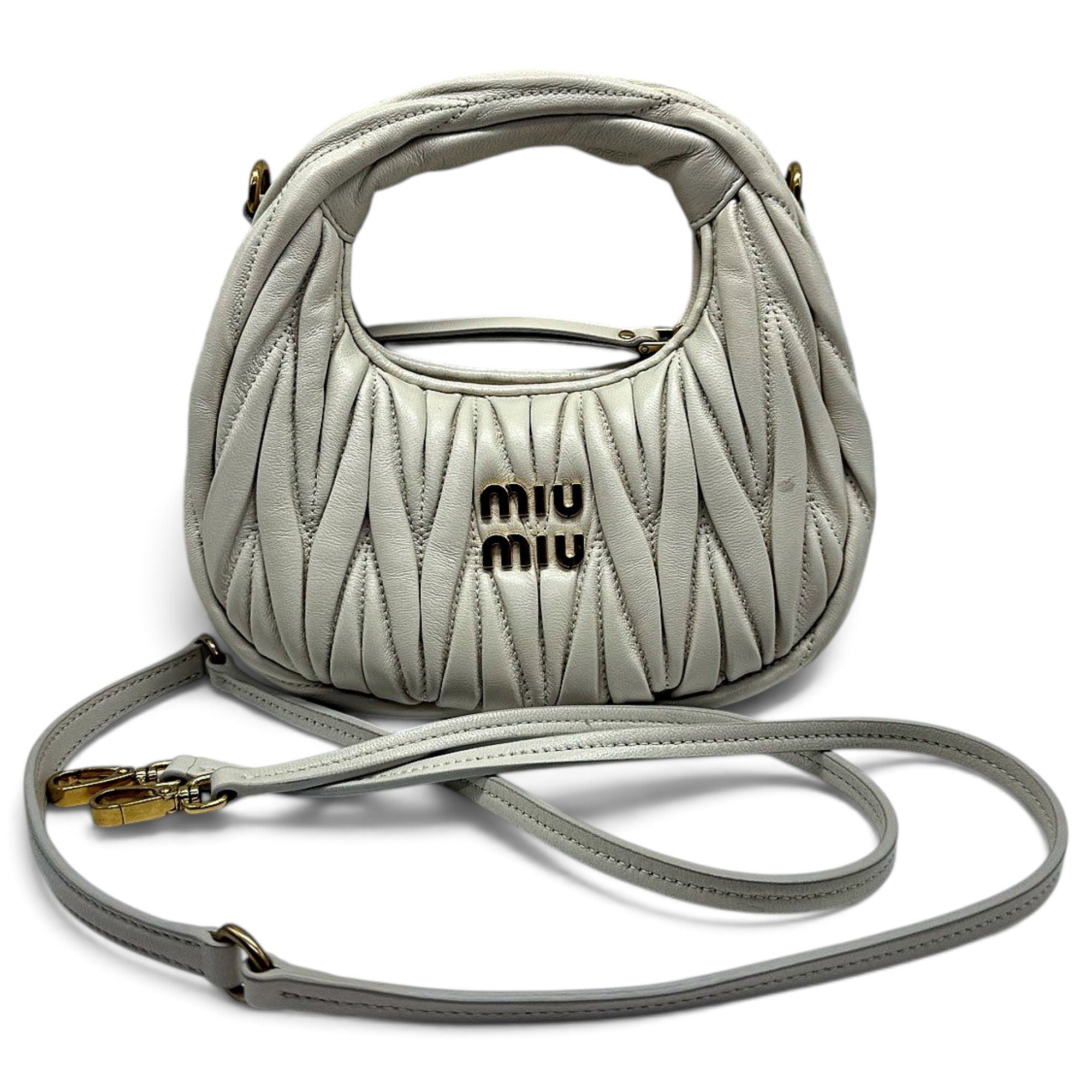 Miu Wander leather handbag