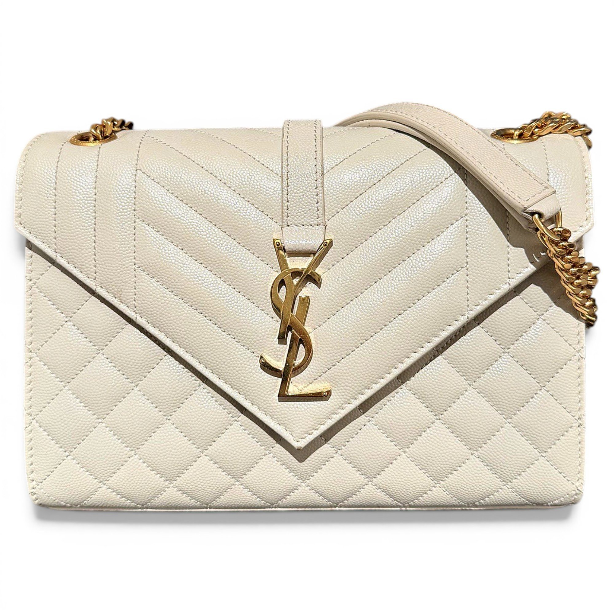 Envelope leather handbag
