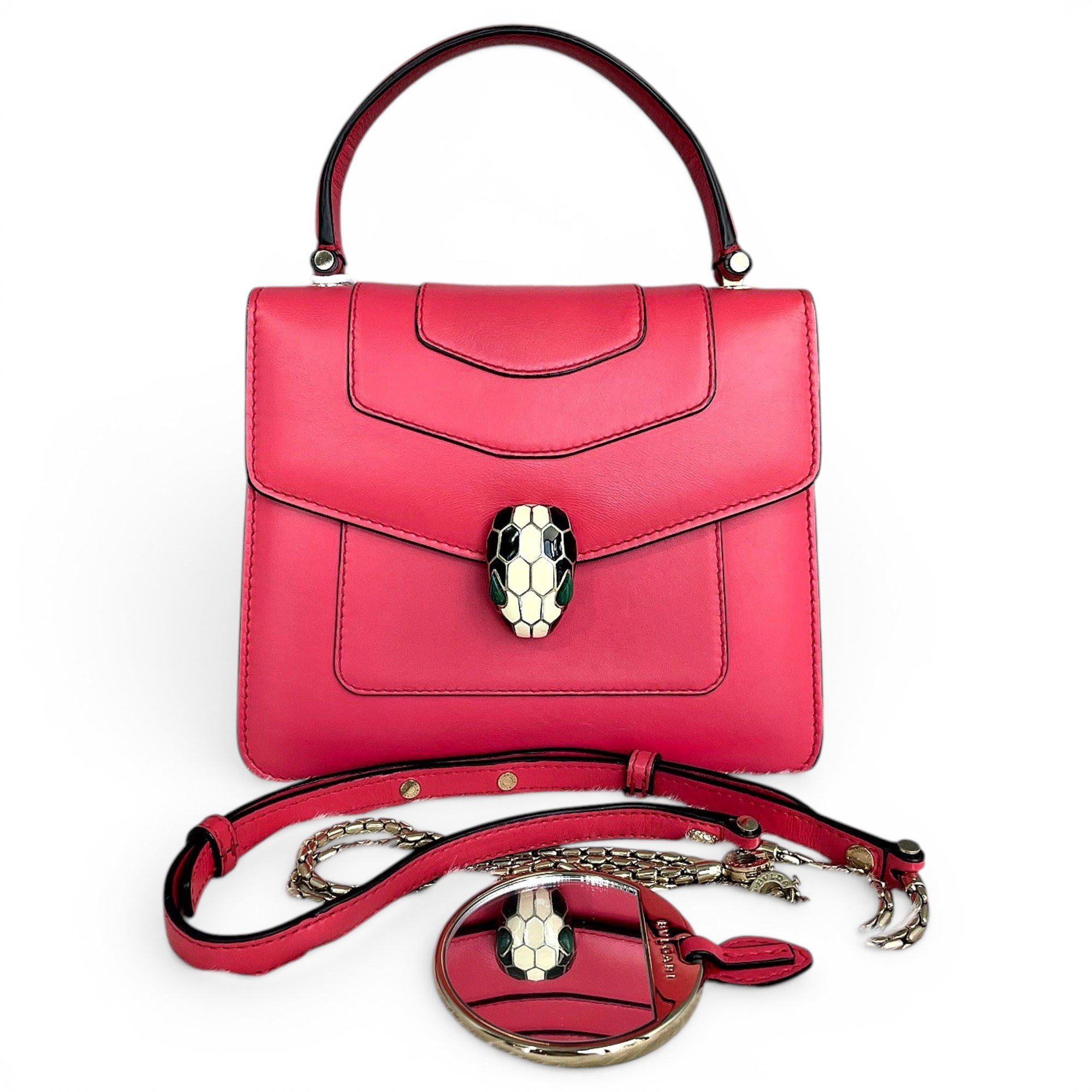 Bvlgari Serpenti leather handbag