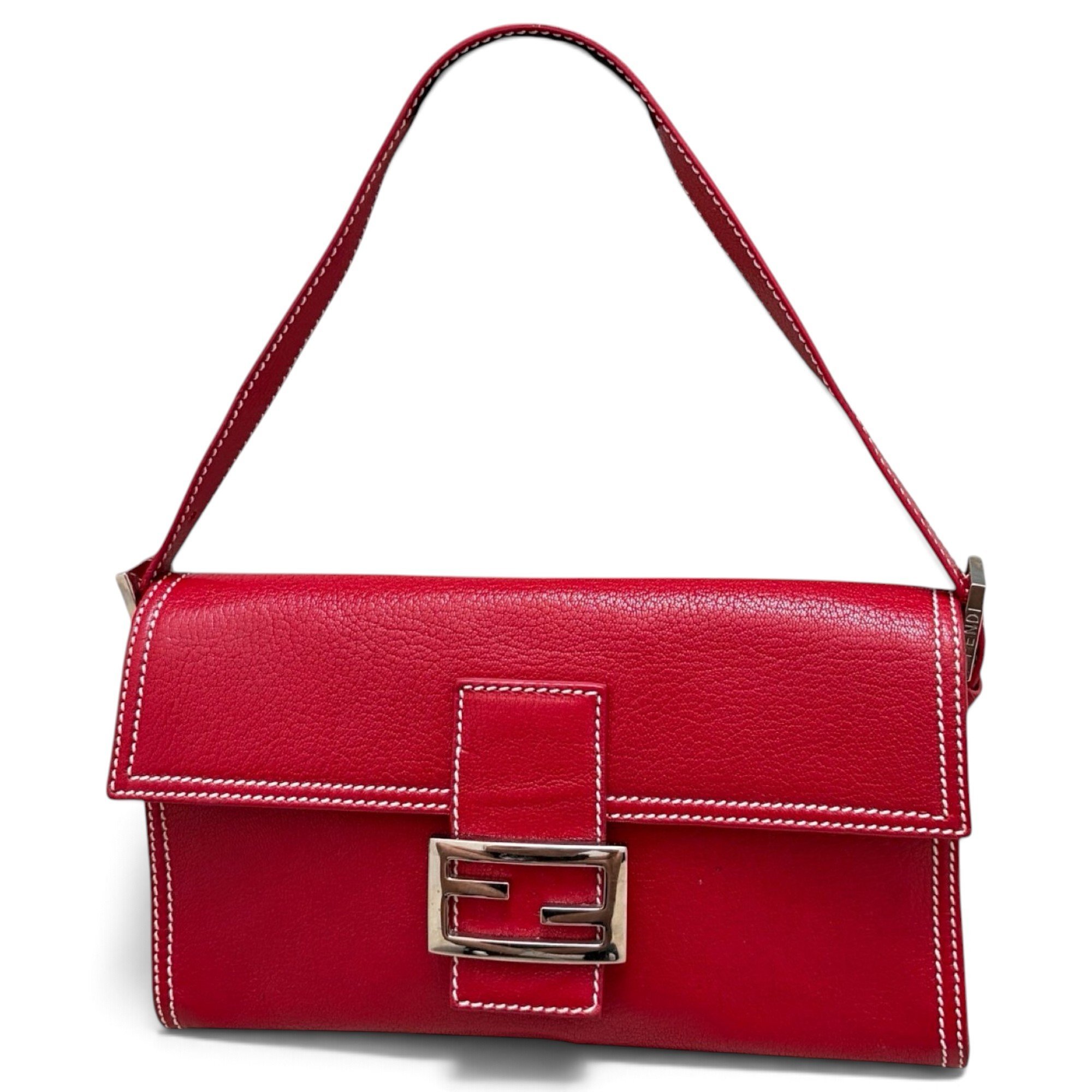 Baguette leather handbag