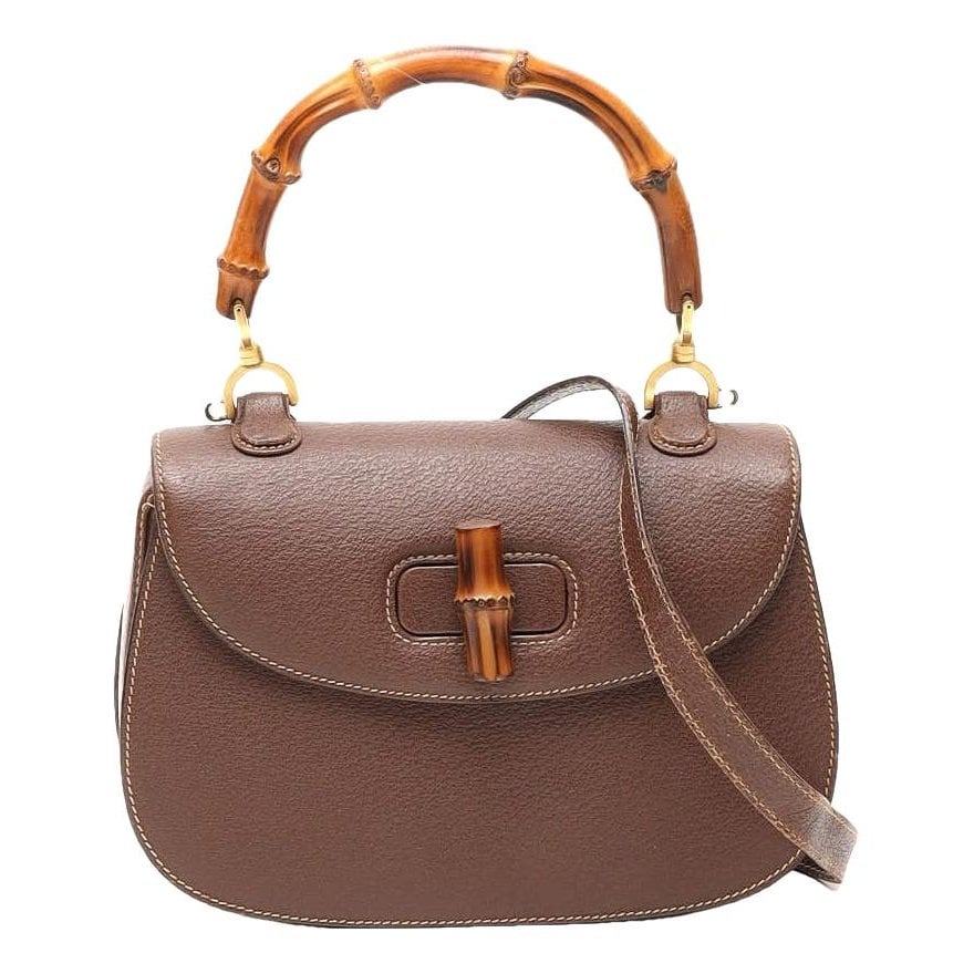 Bamboo leather handbag