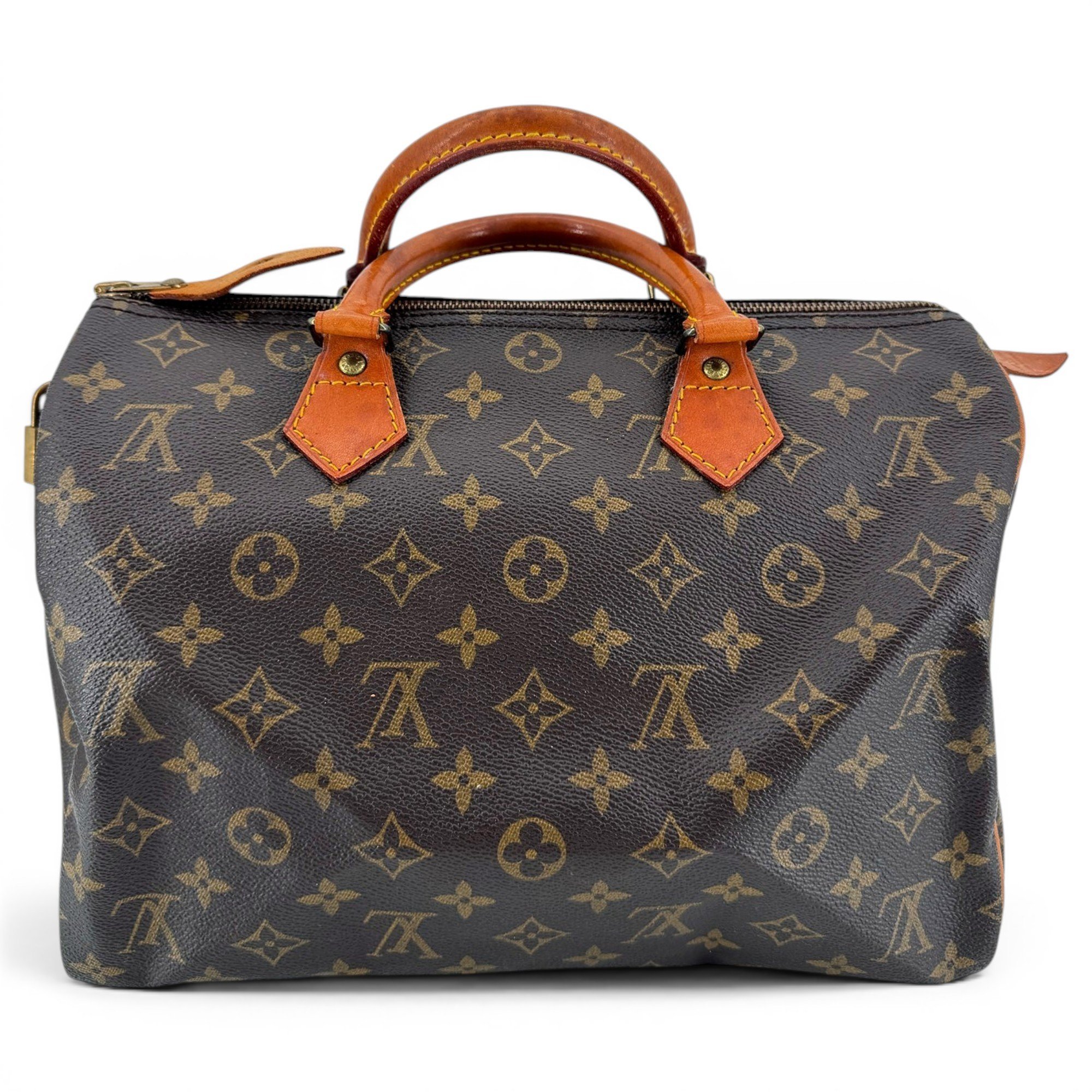 Speedy leather handbag