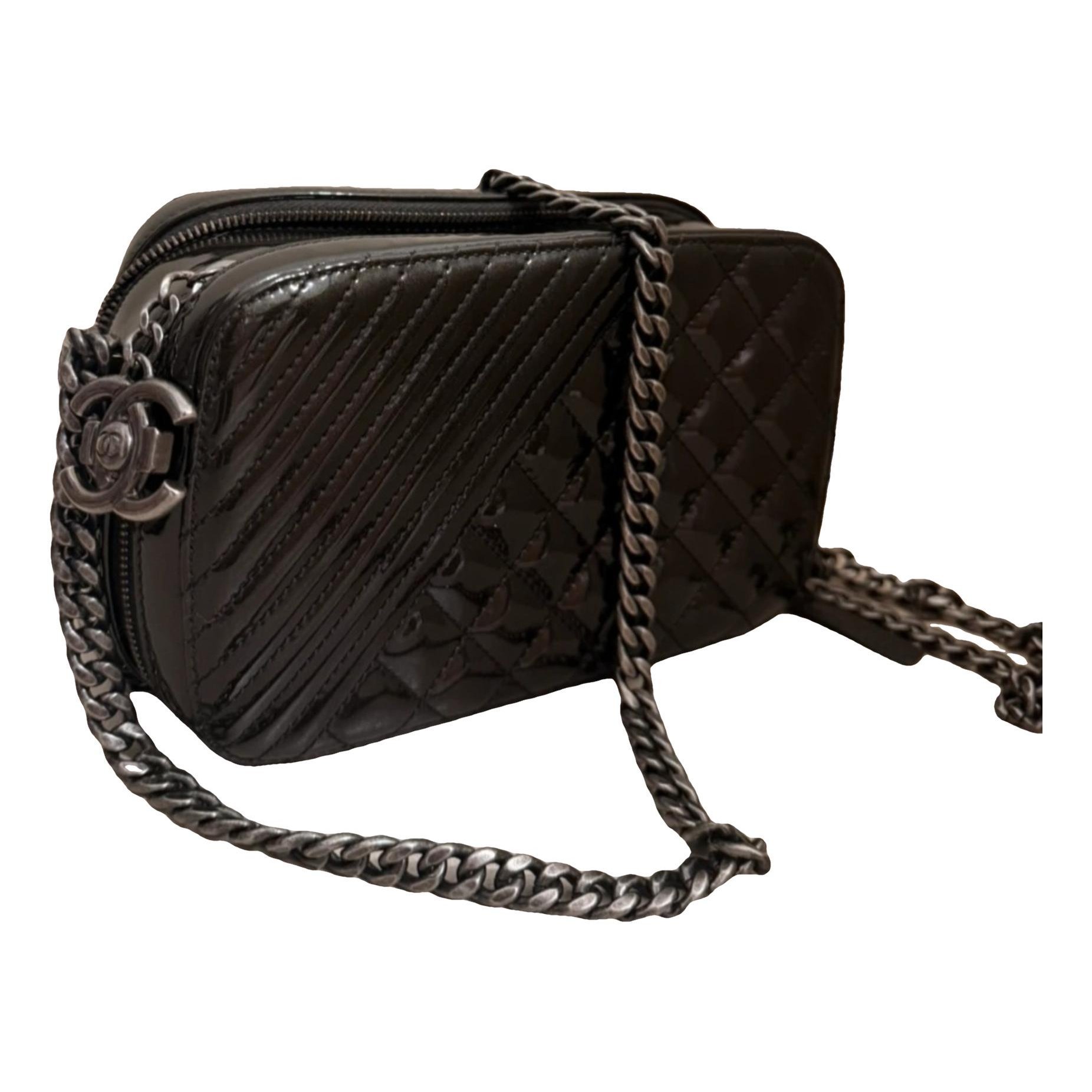 Leather clutch bag
