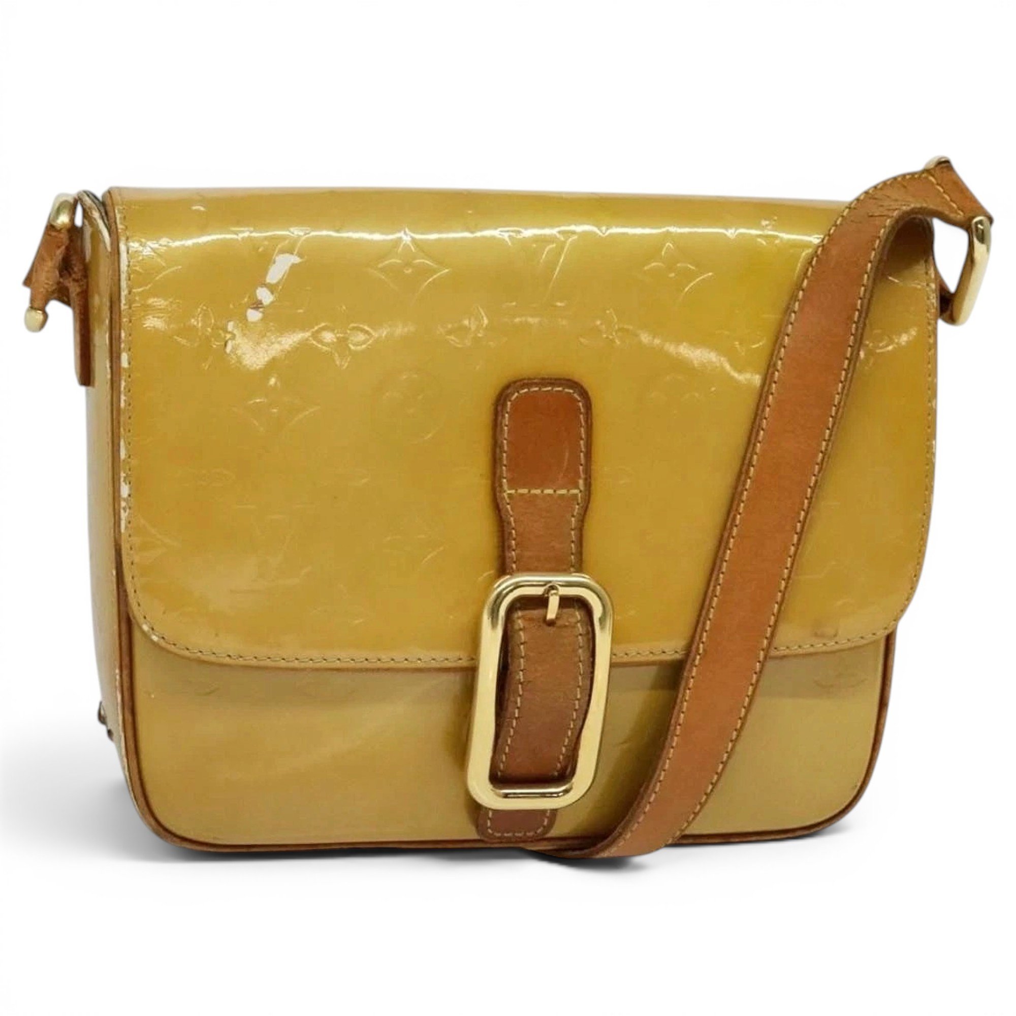 Patent leather handbag
