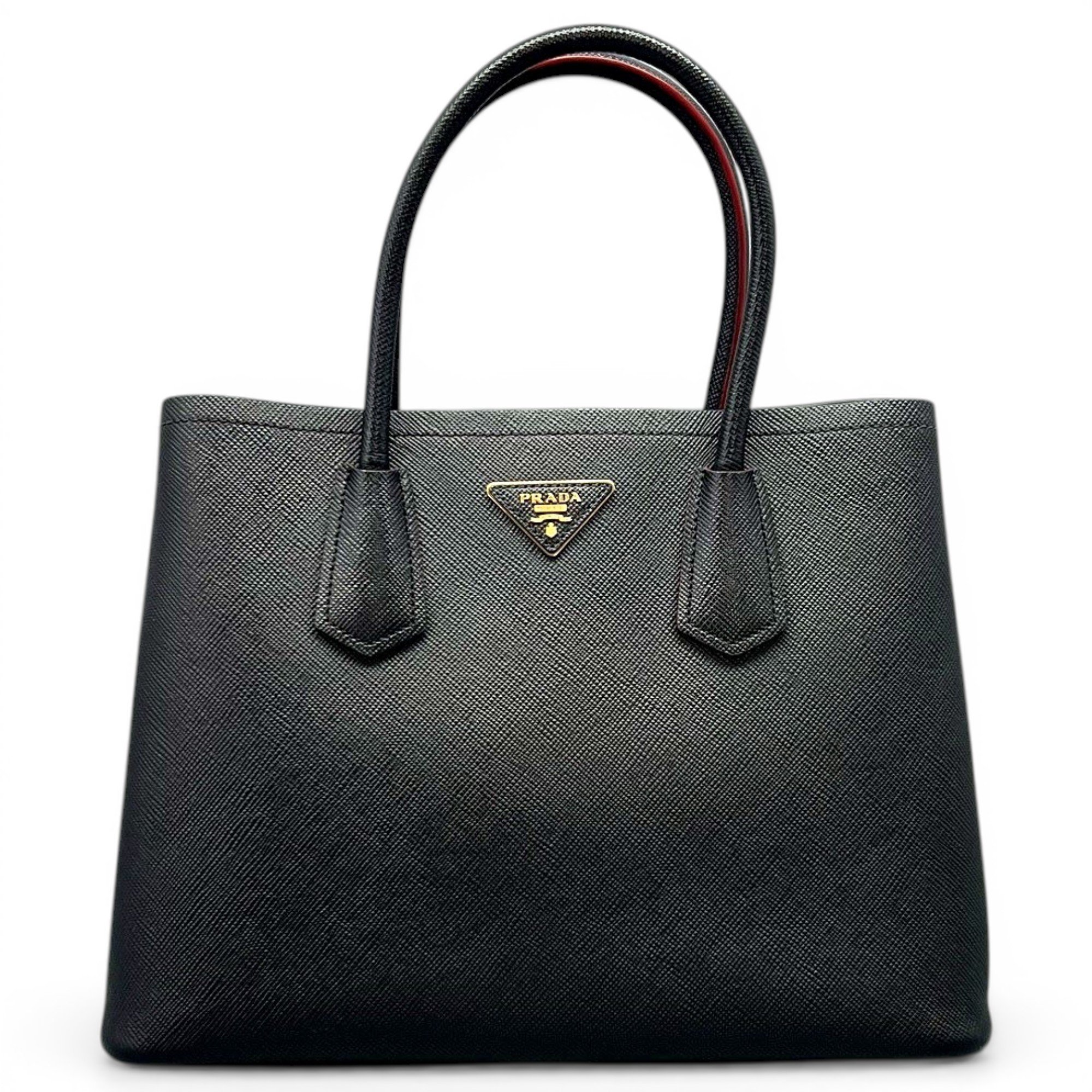 Double leather tote