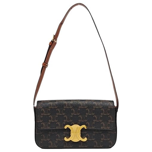 Triomphe leather crossbody bag