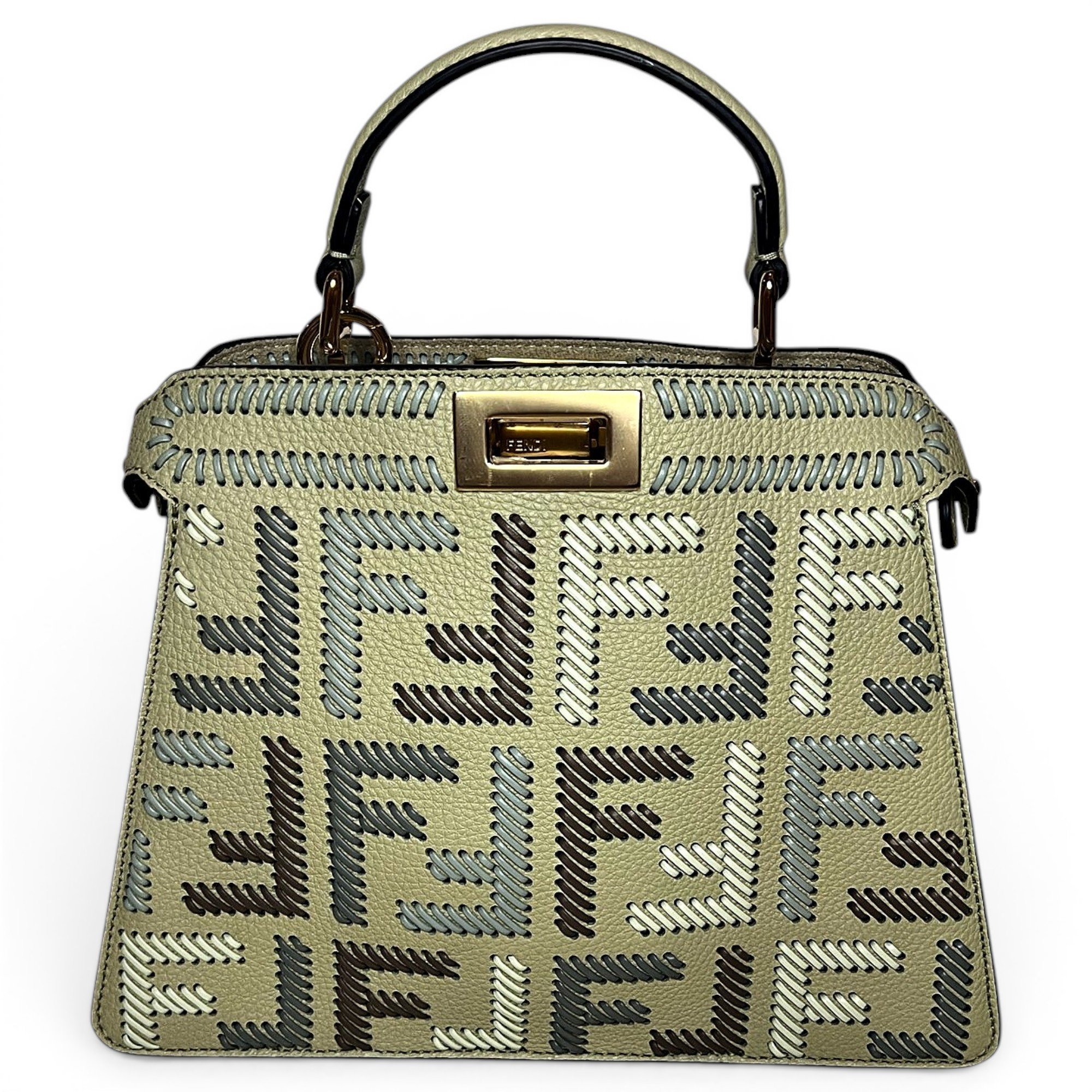 Peekaboo leather handbag