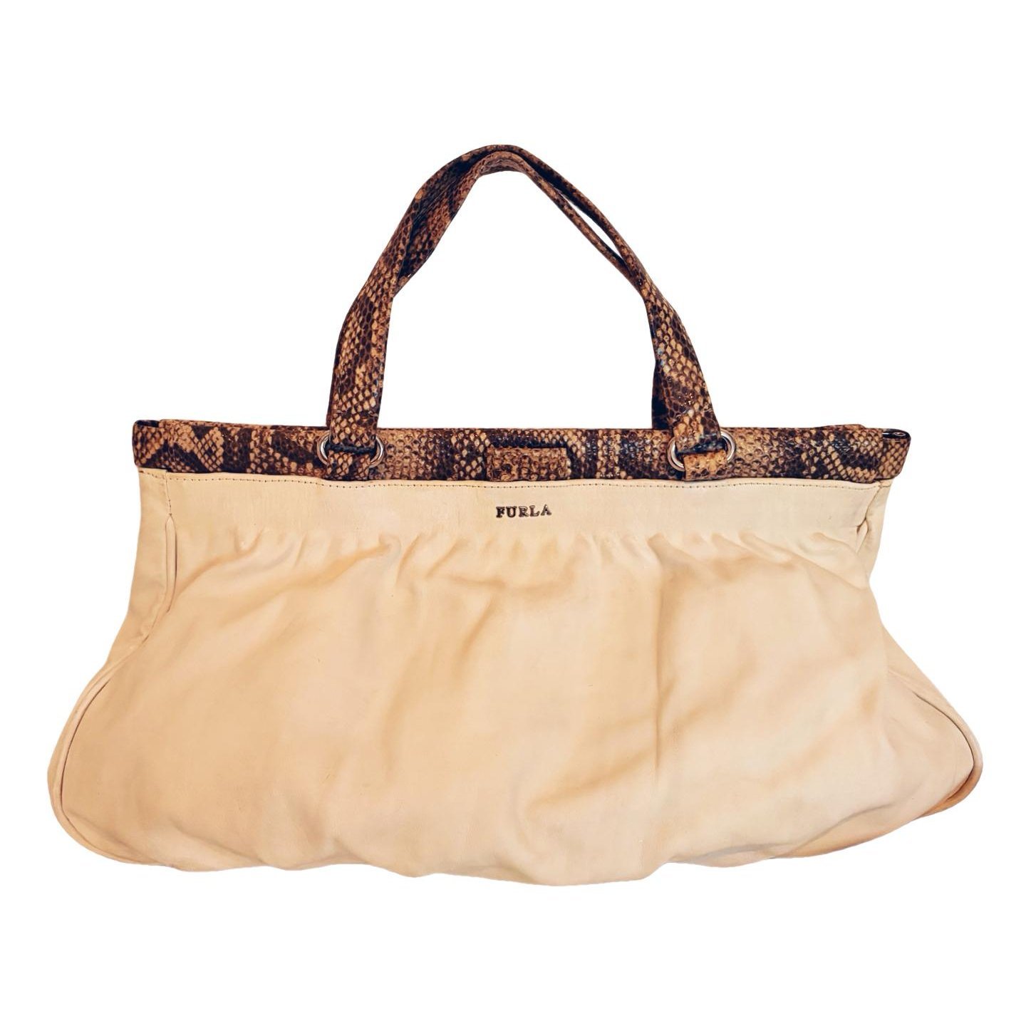 Leather bowling bag