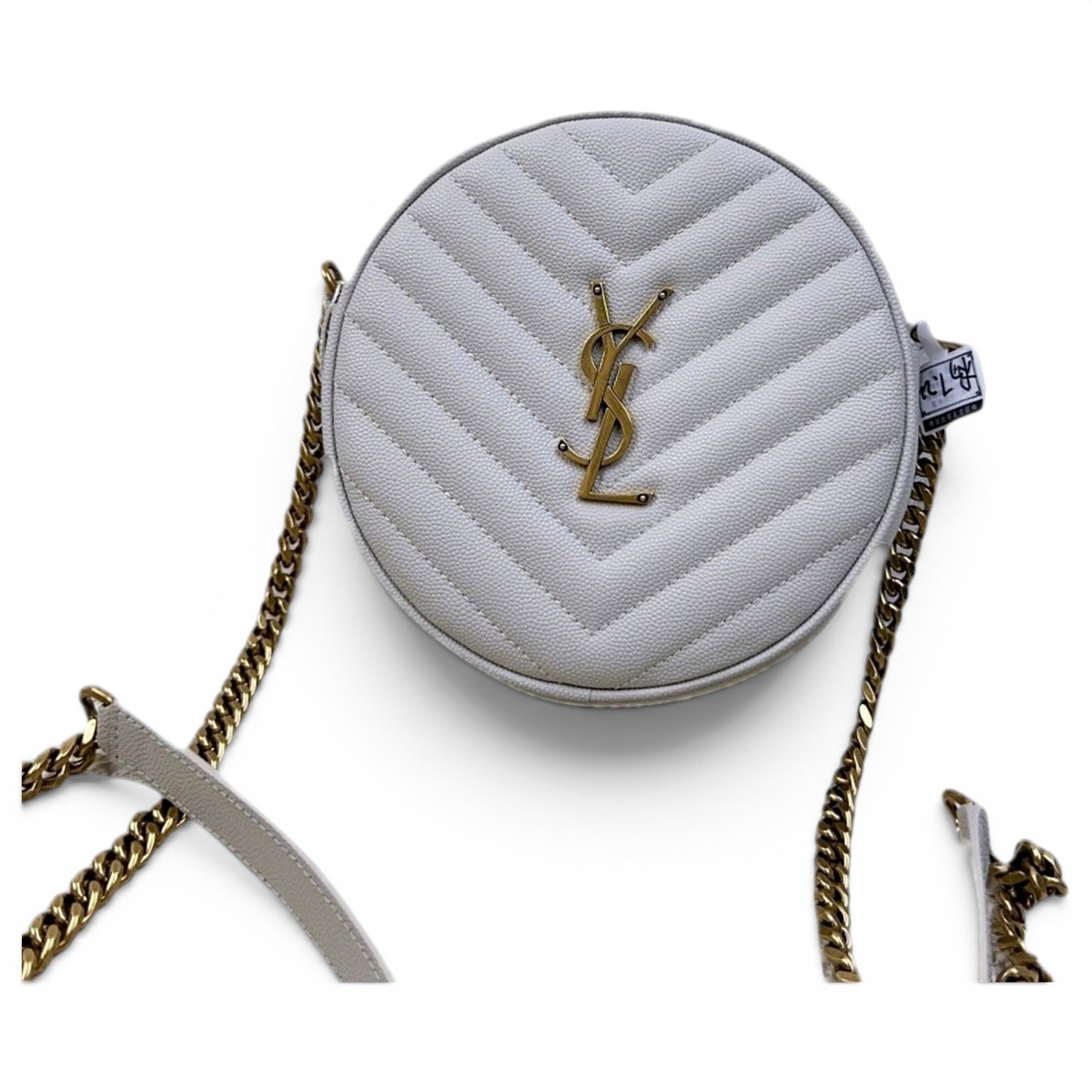 Vinyle leather handbag