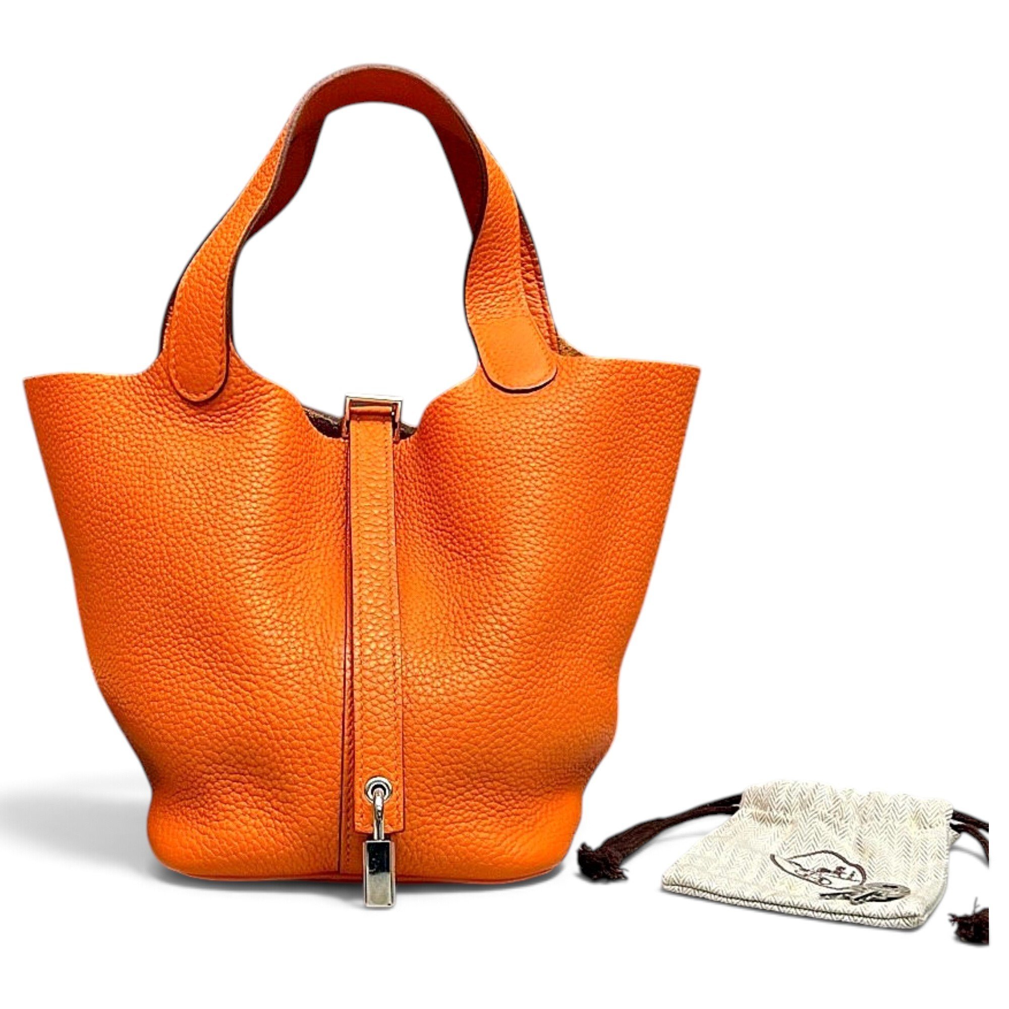 Picotin leather handbag