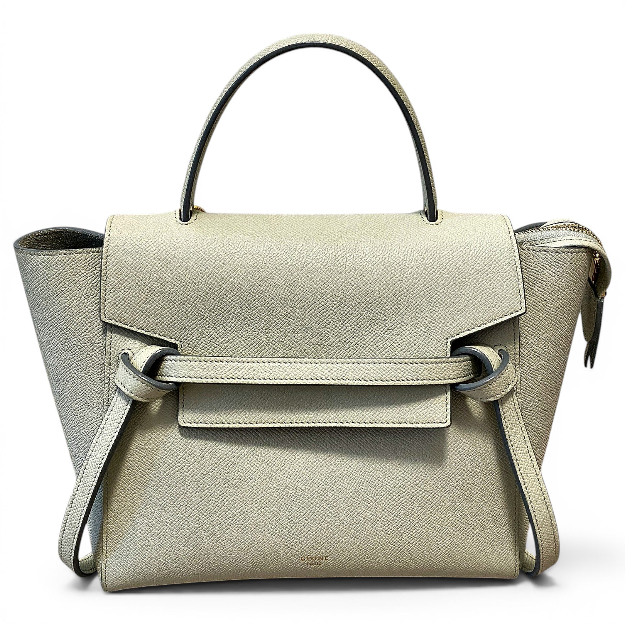 Belt leather handbag