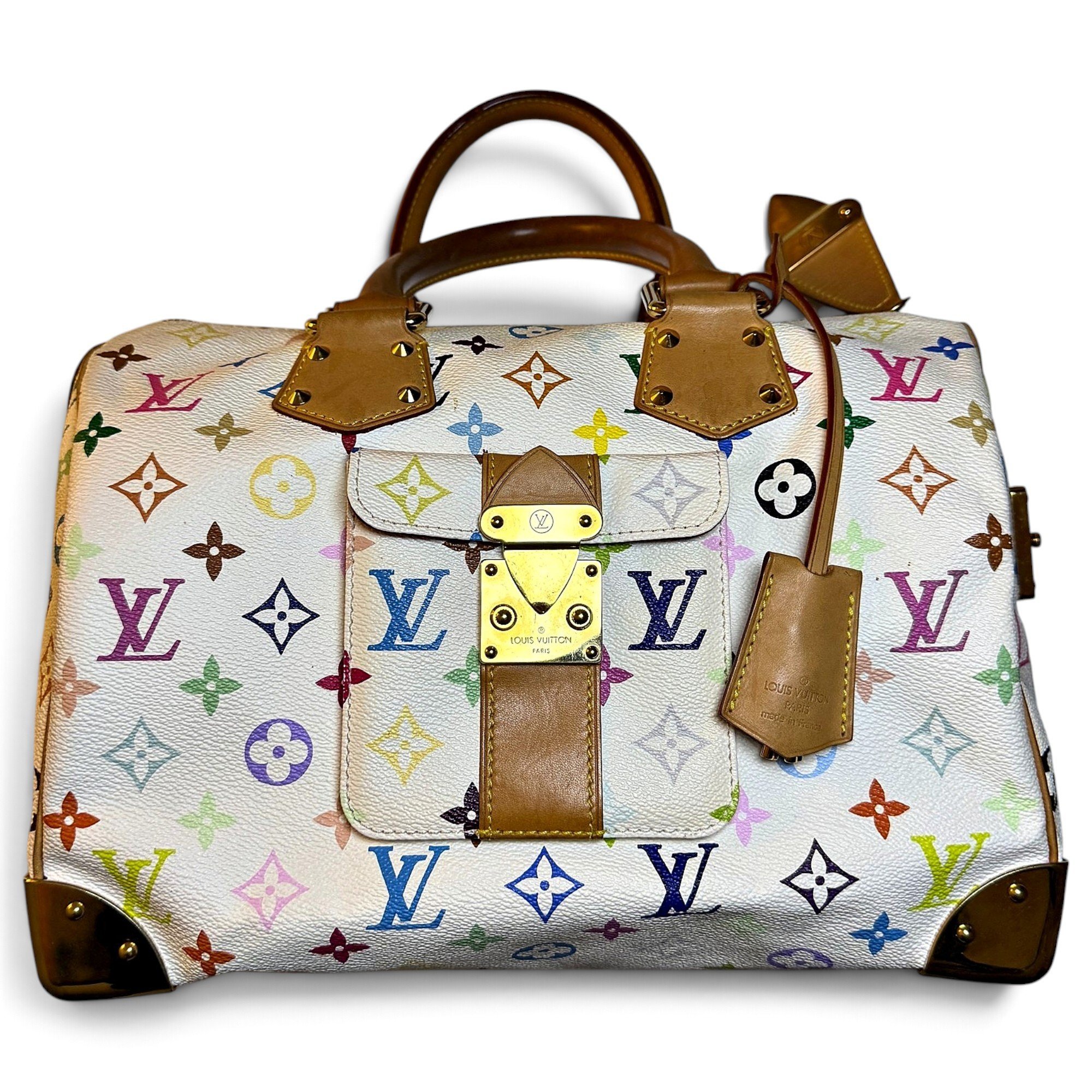 Speedy leather bowling bag
