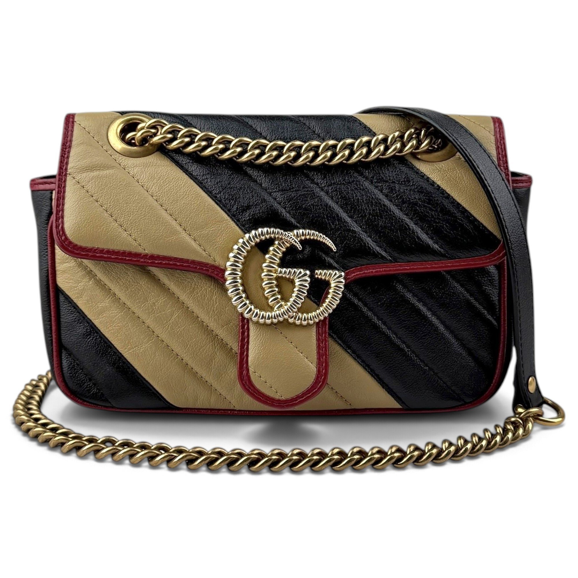 GG Marmont Flap leather crossbody bag