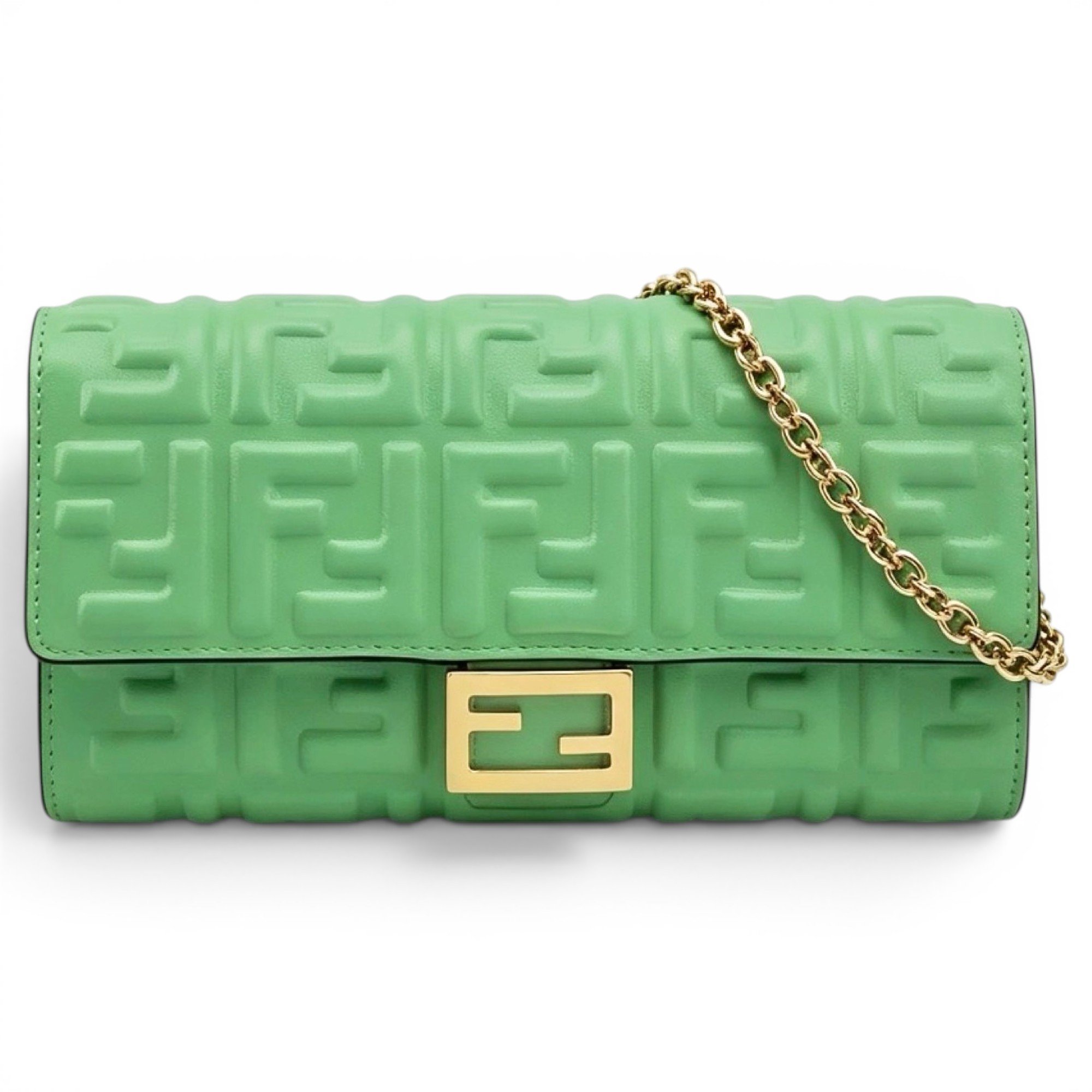 Baguette leather handbag