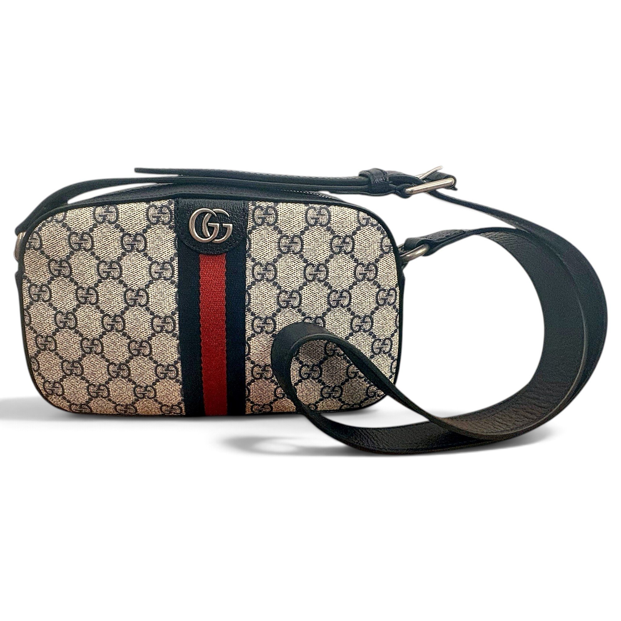 Ophidia leather crossbody bag