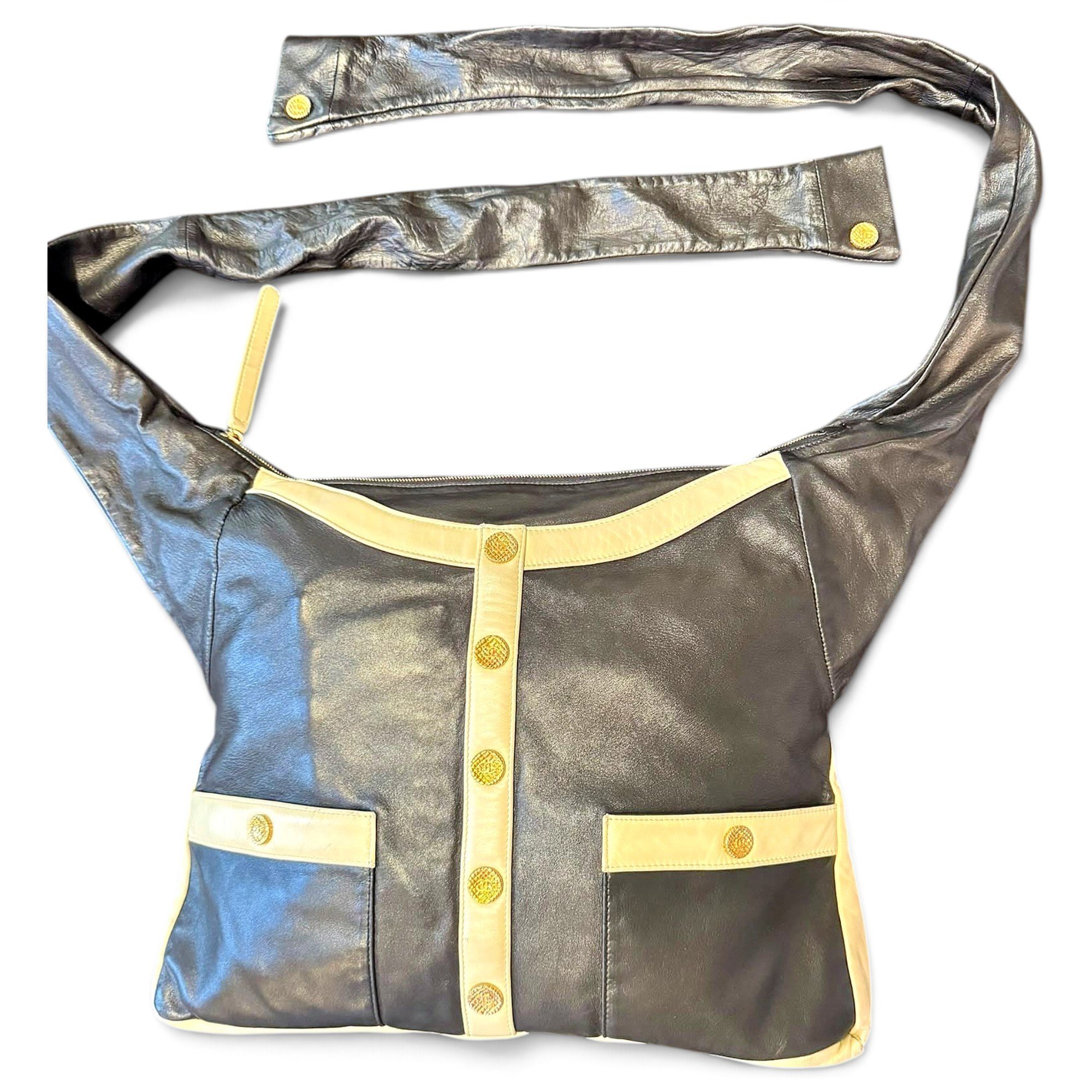 Leather handbag