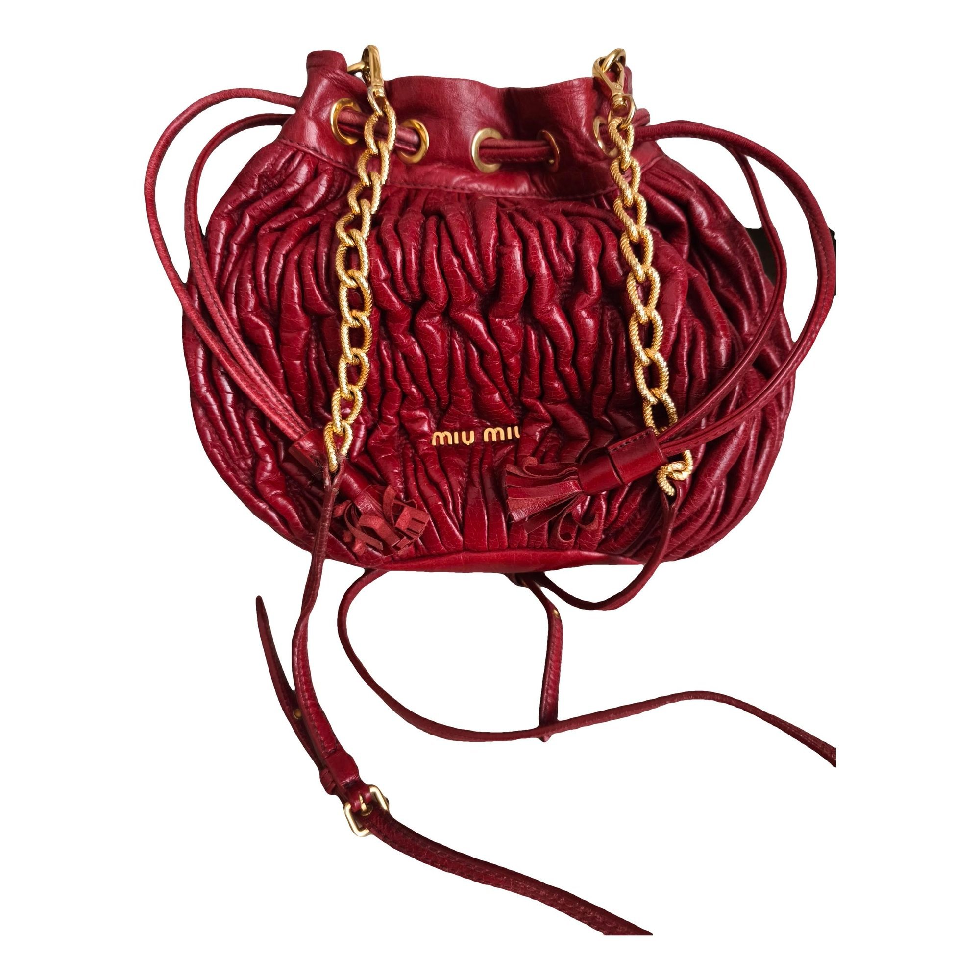 Matelassé leather crossbody bag