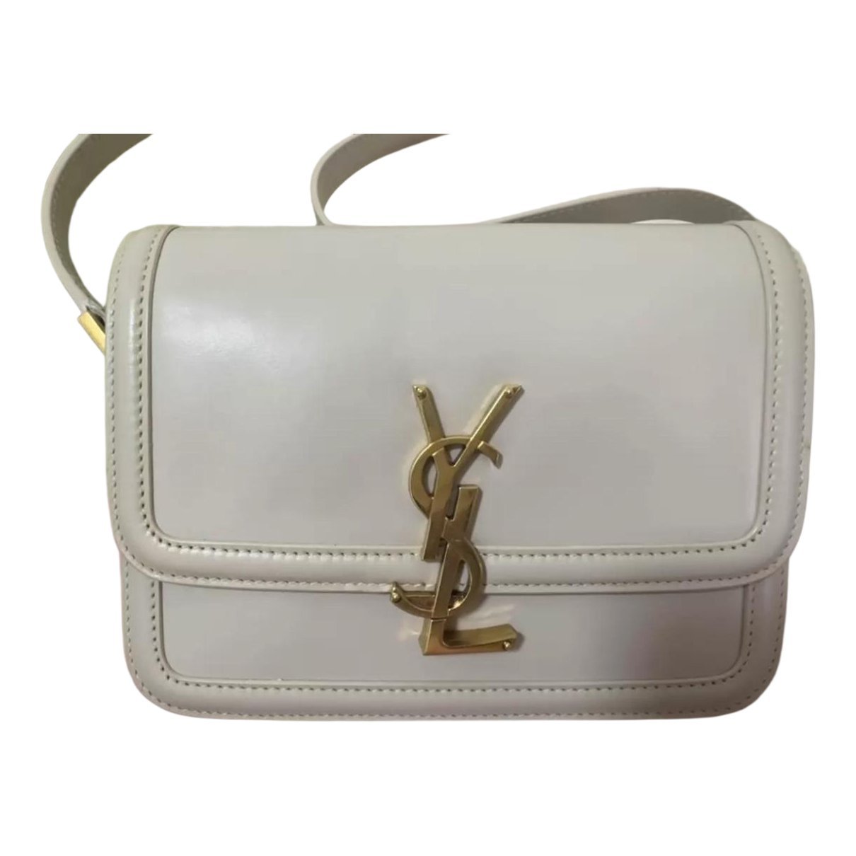 Solférino leather handbag