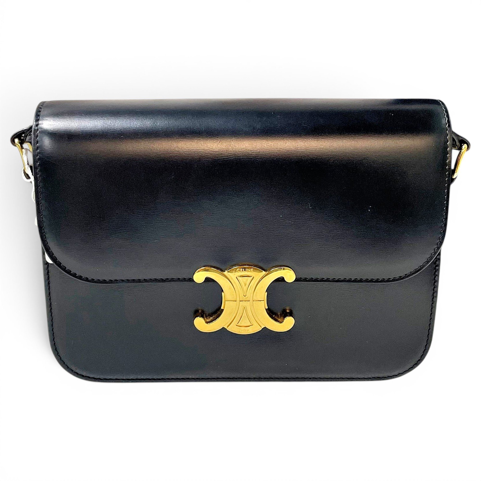 Triomphe leather handbag