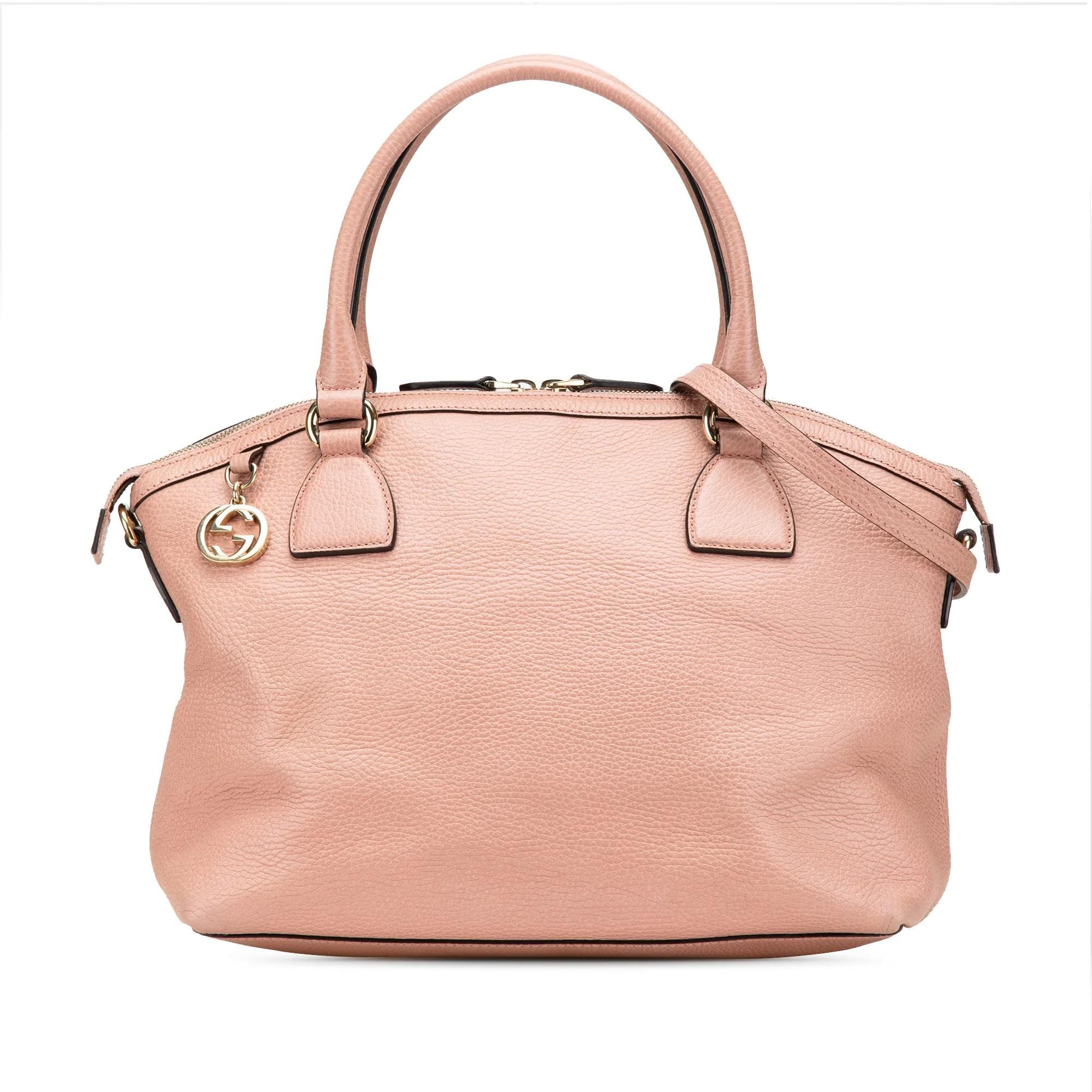 Dôme leather satchel