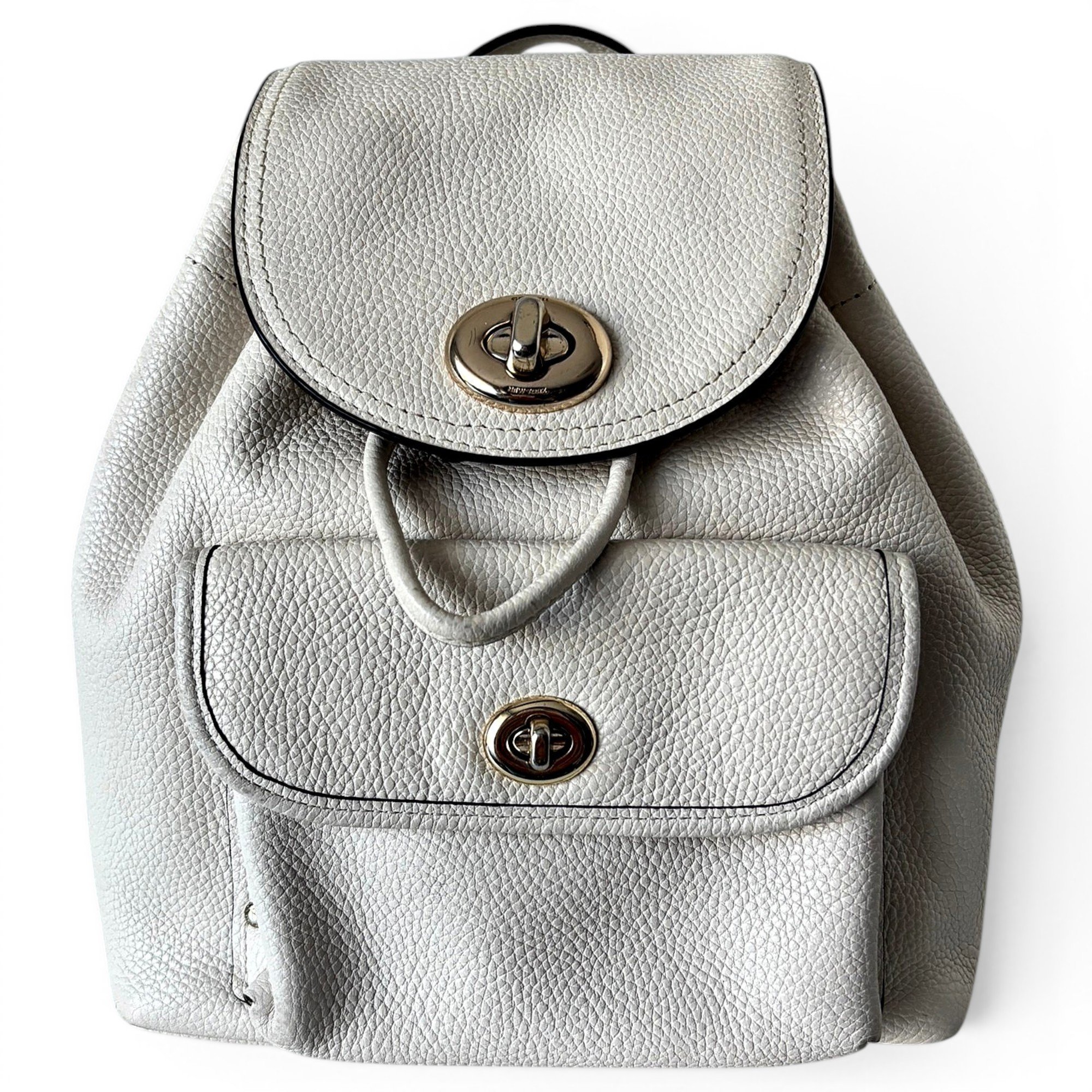 Leather backpack