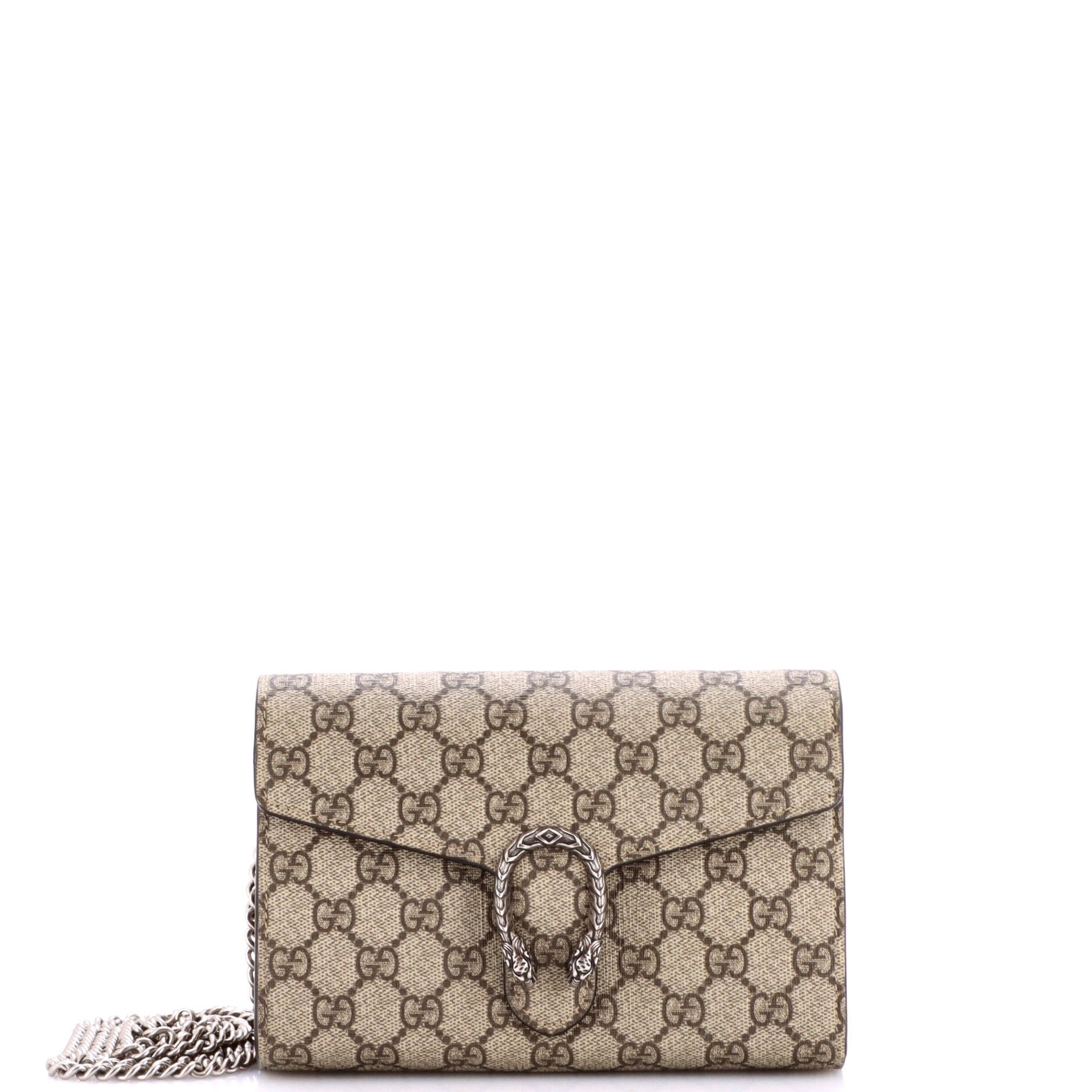 Dionysus Chain Wallet GG Coated Canvas Small
