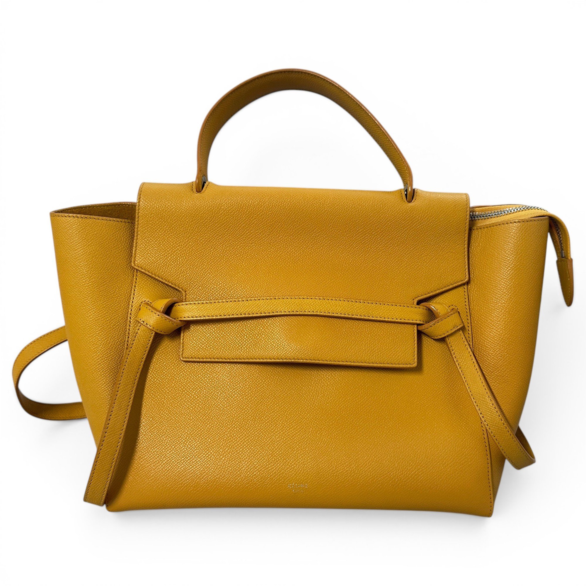 Belt leather handbag