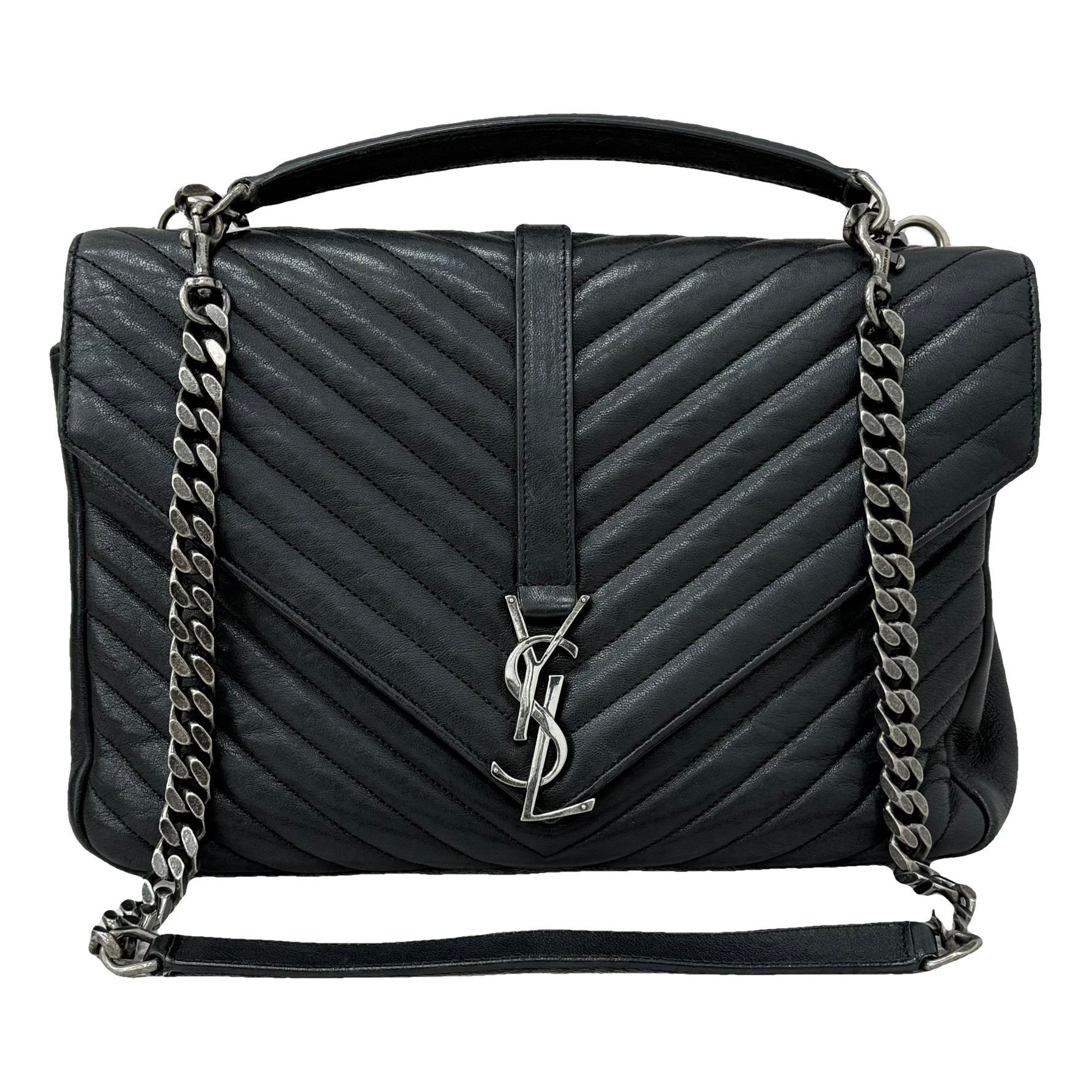 Collége monogramme leather handbag