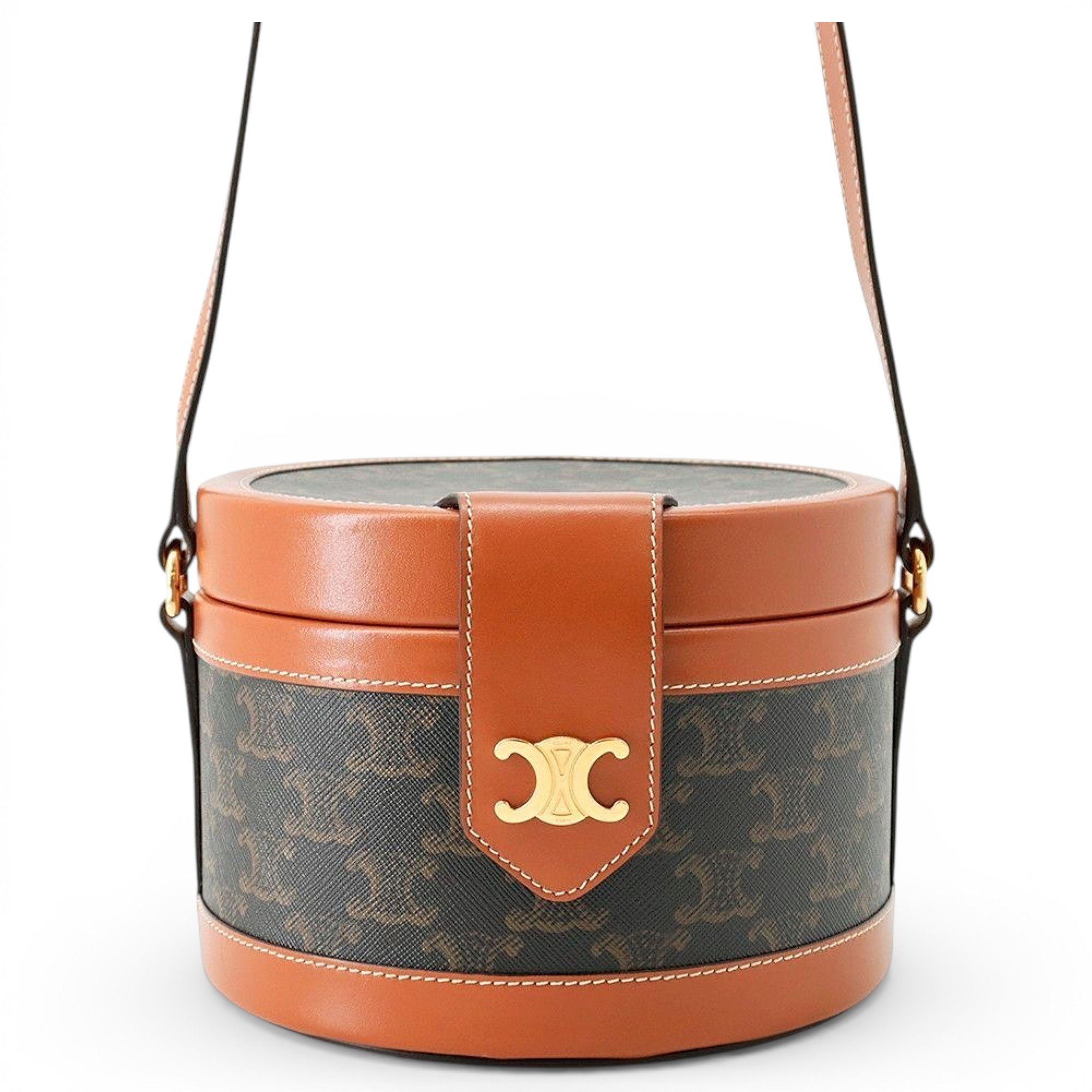Triomphe leather handbag