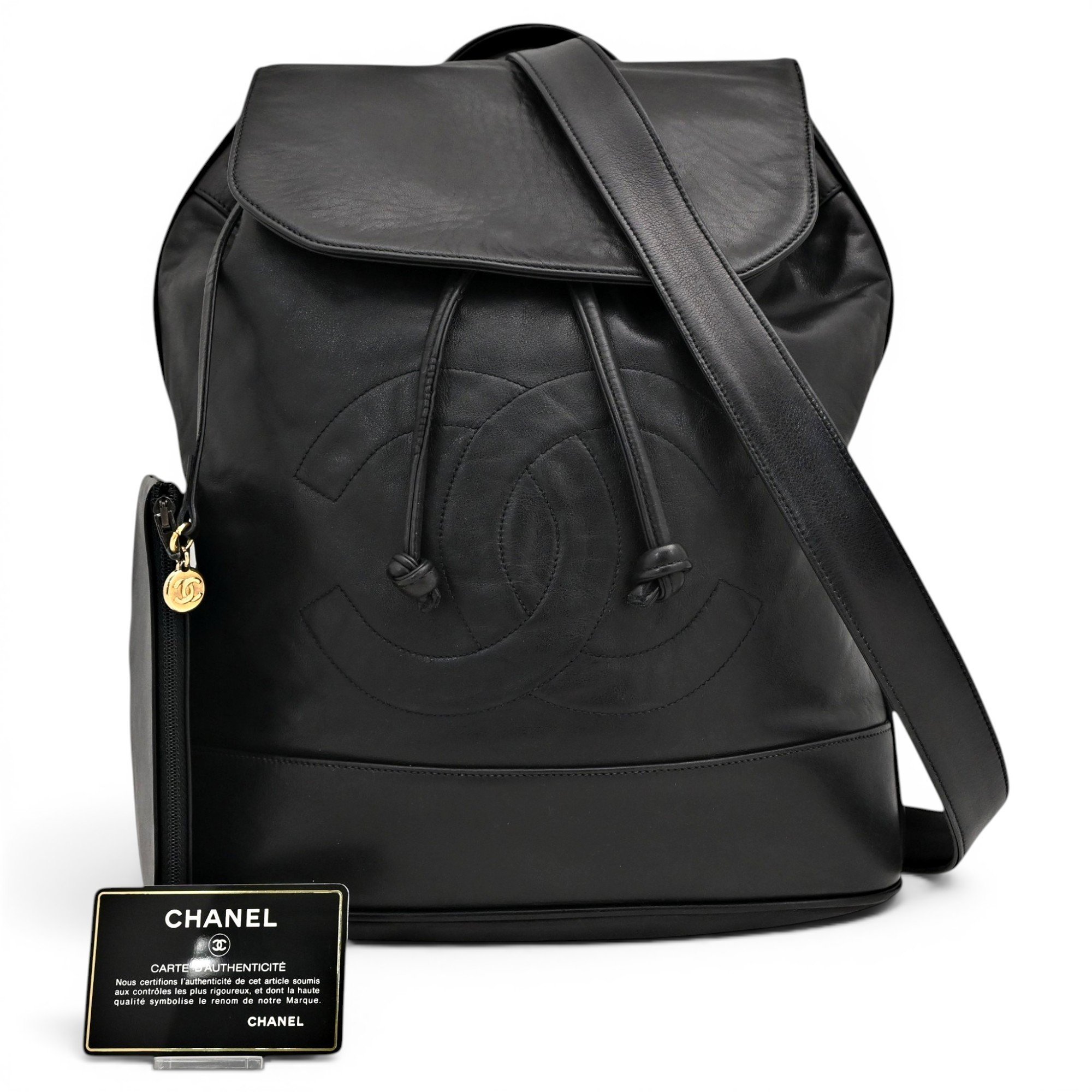 Leather backpack