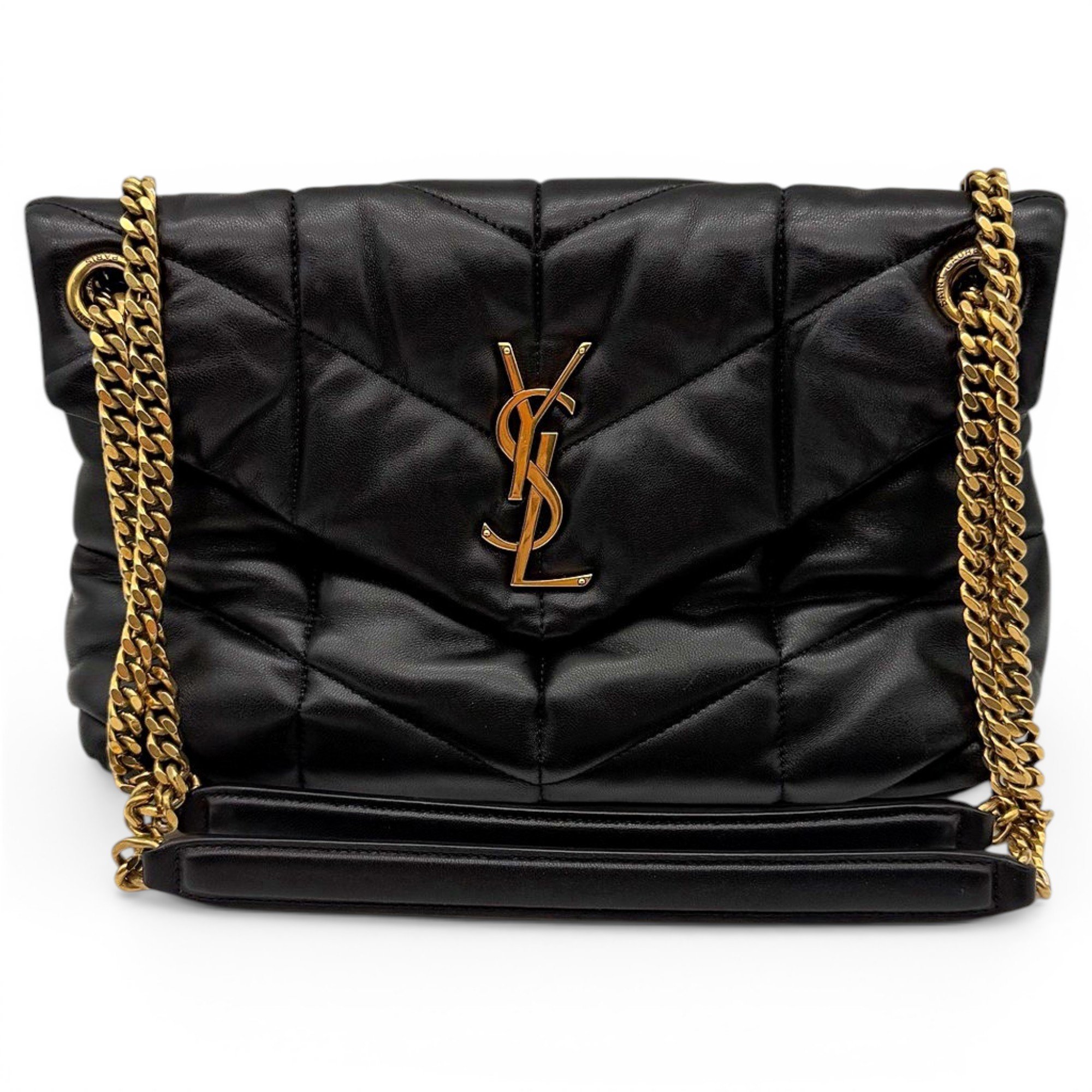 Loulou Puffer leather crossbody bag