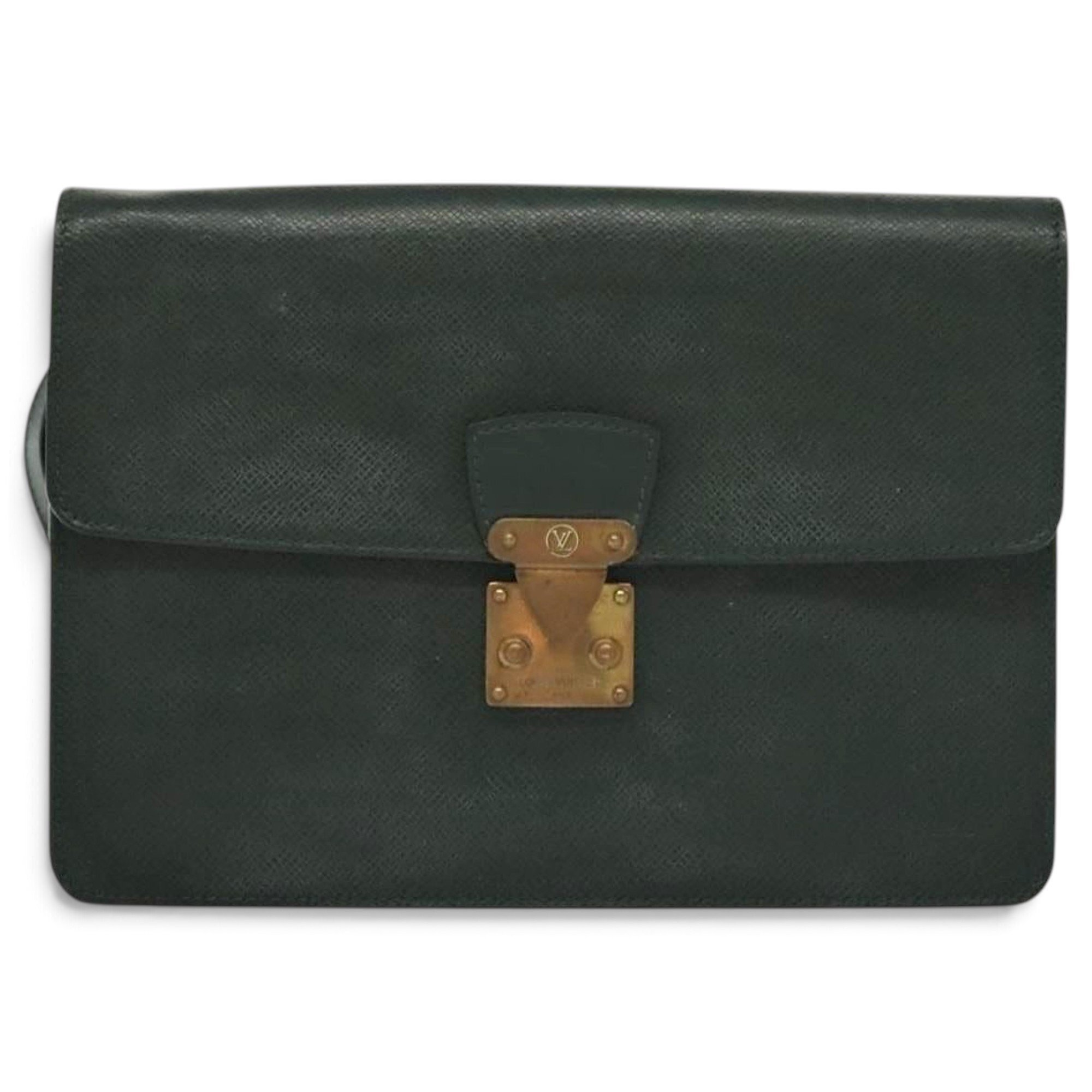 Kourad leather clutch bag