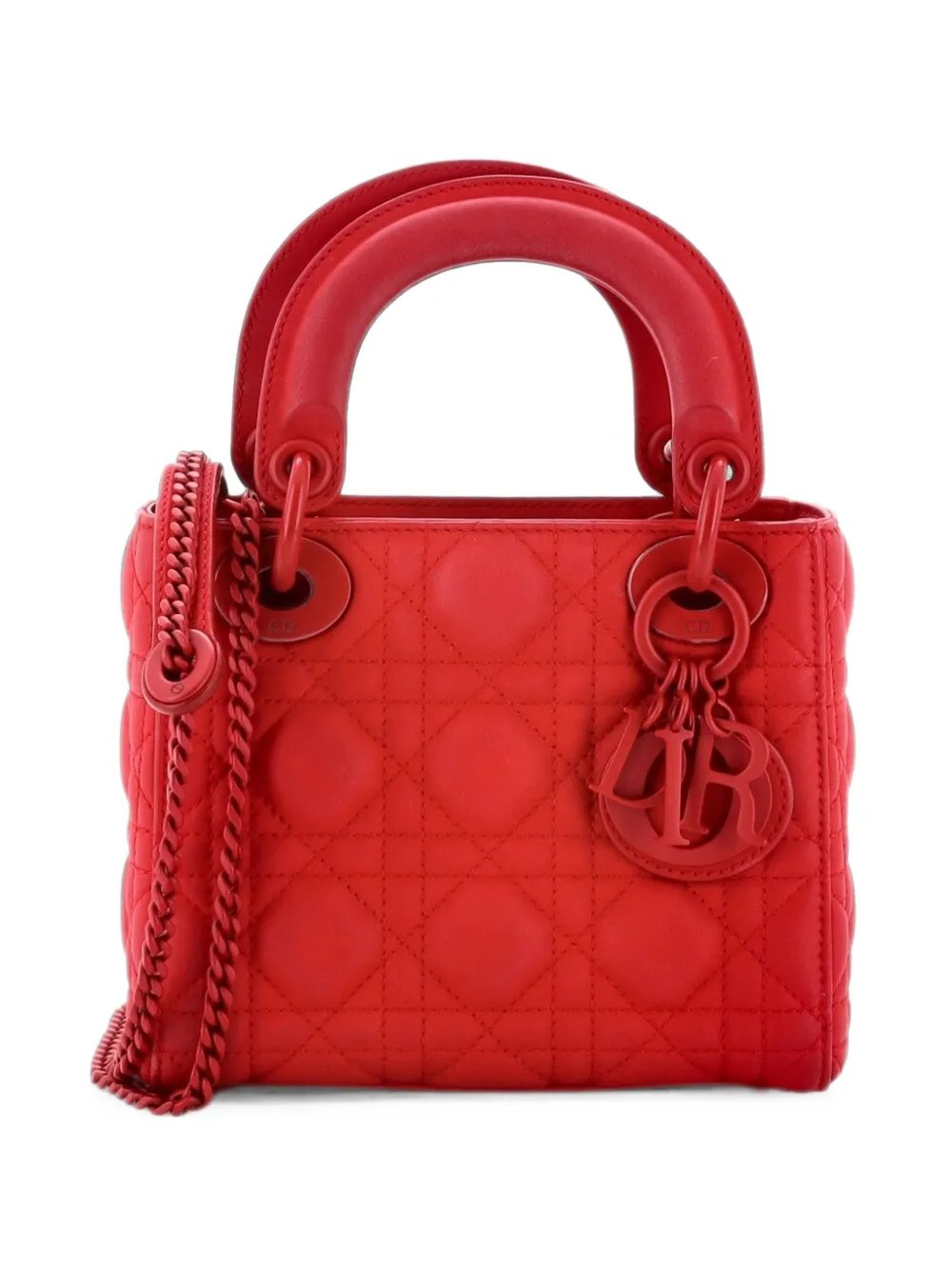 Ultra Matte Lady Dior Chain Bag Cannage Quilt Calfskin Mini shoulder bag