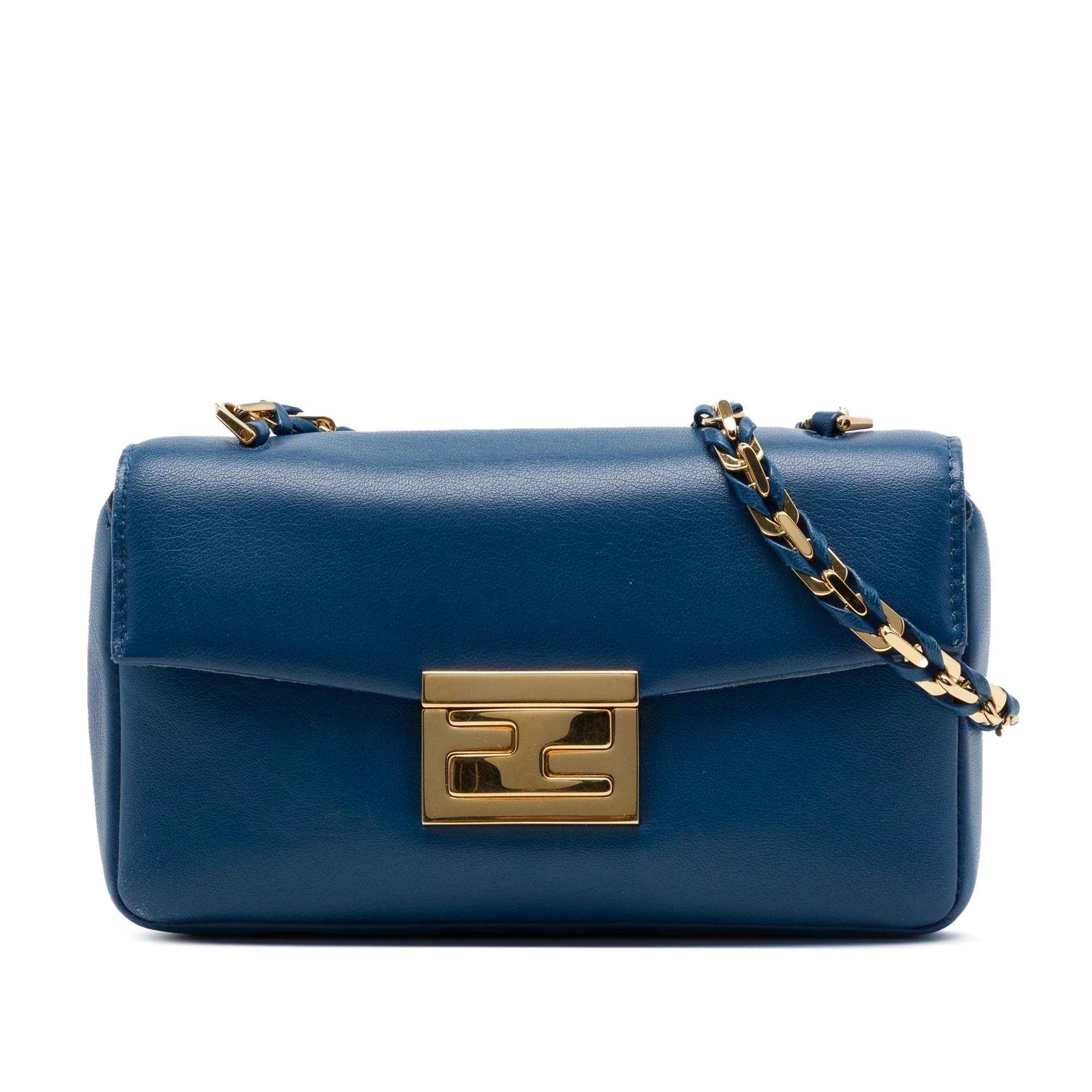 Baguette leather handbag
