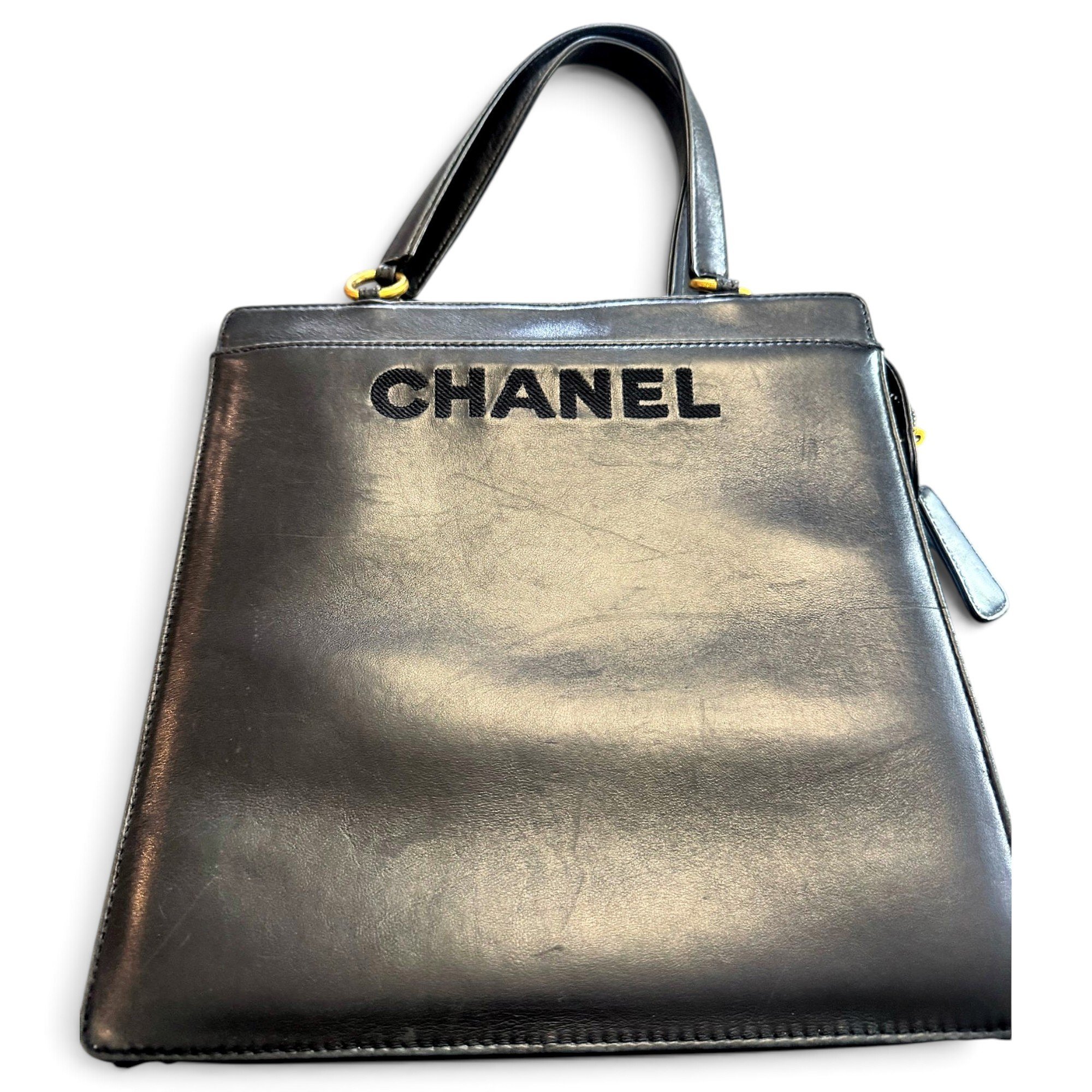 Leather tote