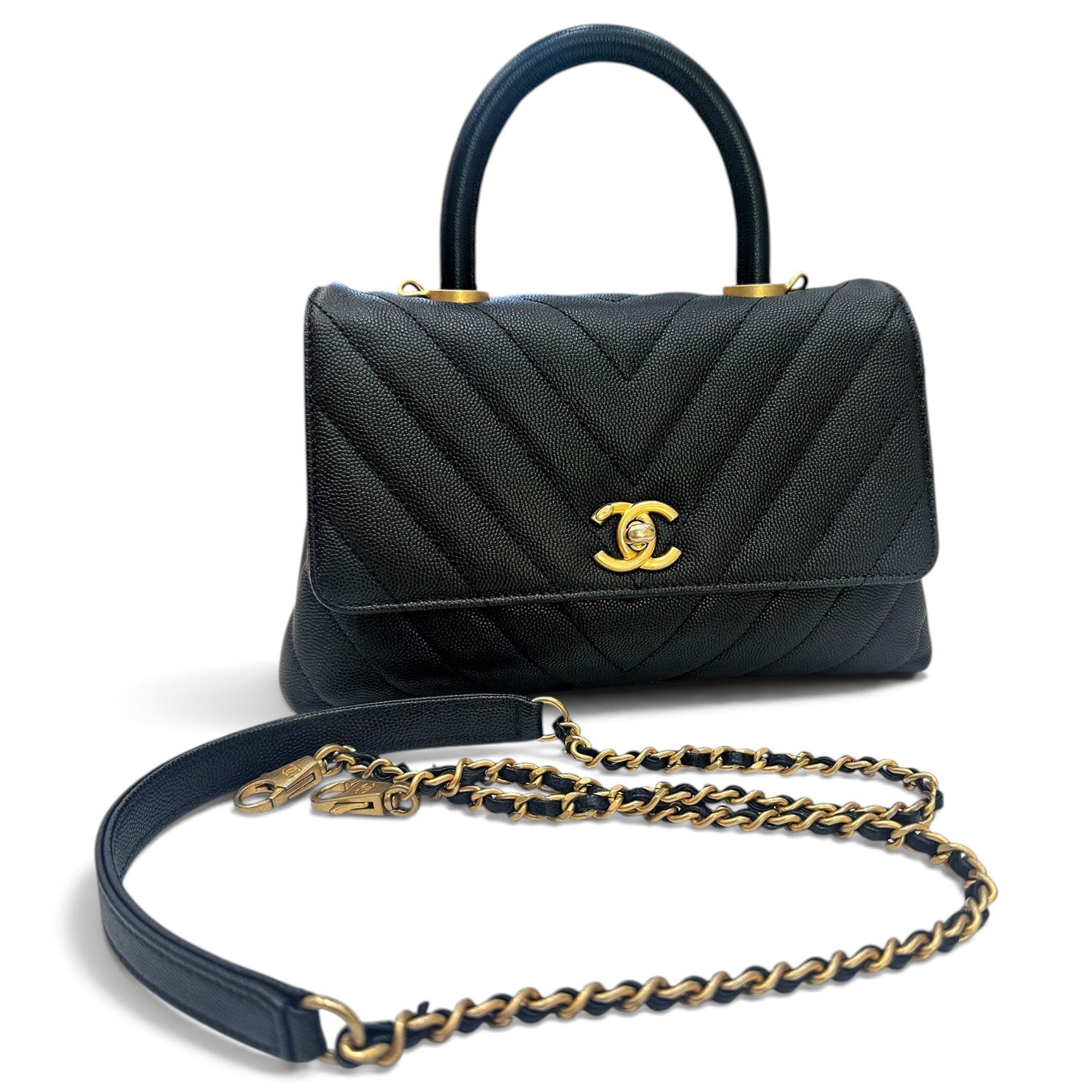 Coco Handle leather handbag