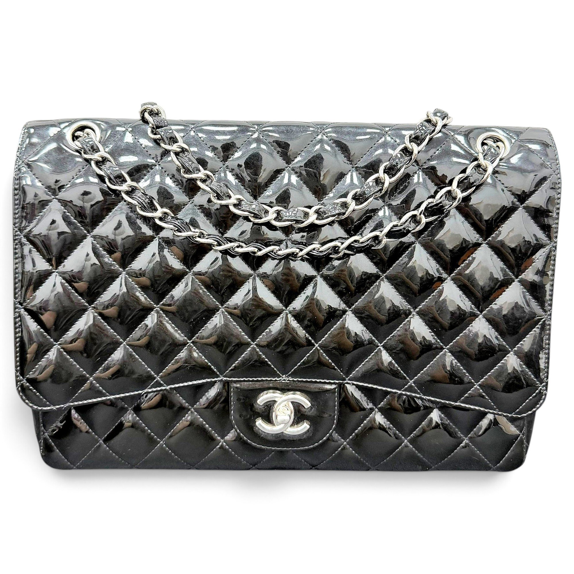 Timeless/Classique patent leather handbag