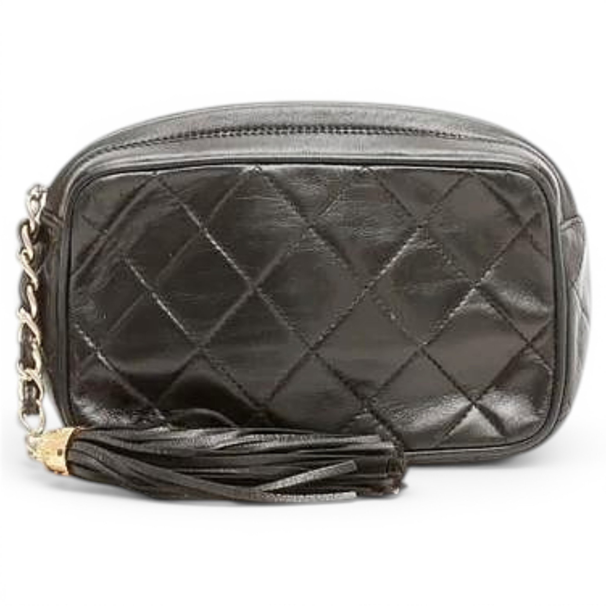 Leather clutch bag
