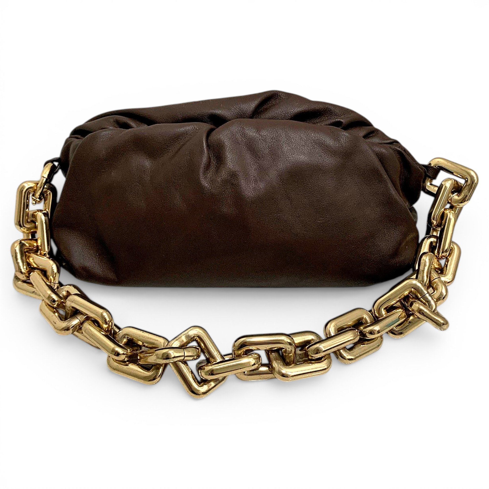 Chain Pouch leather handbag