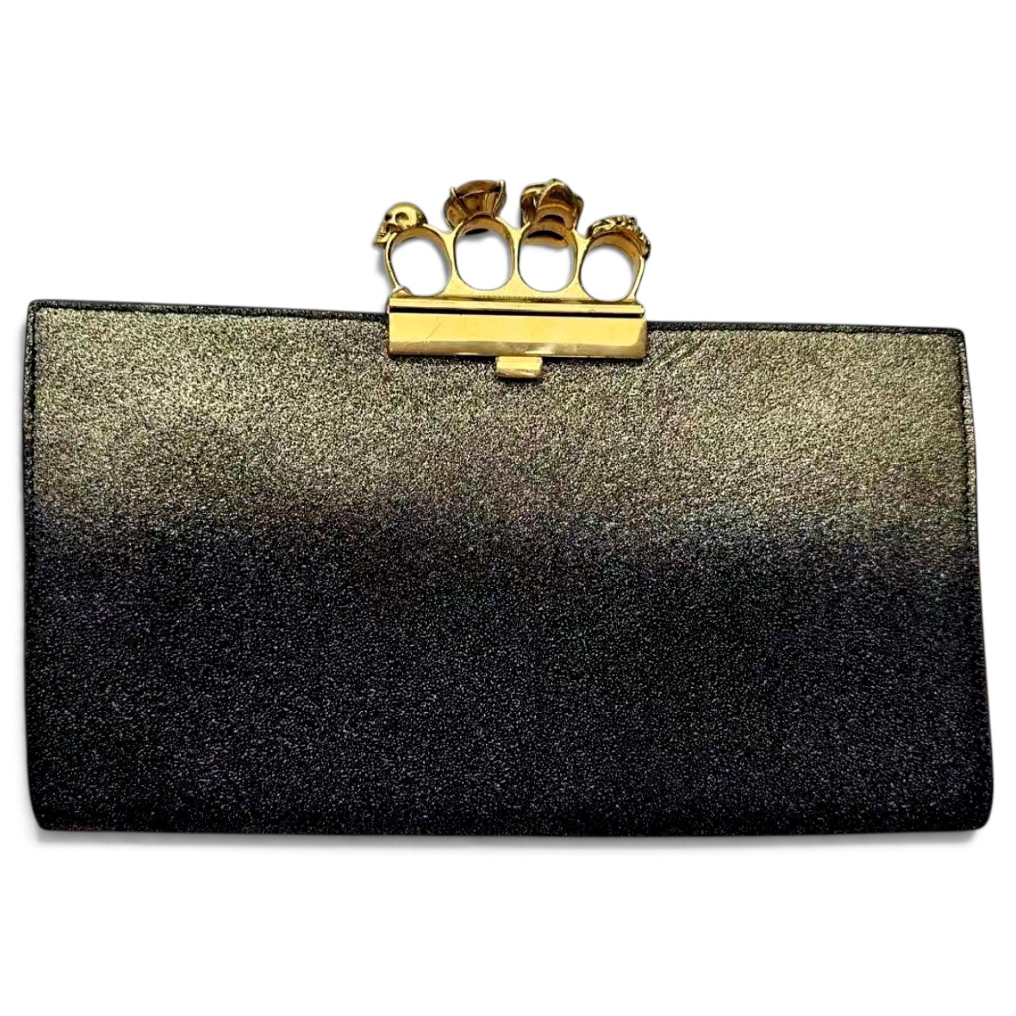 Alexander McQueen Knuckle cloth clutch bag