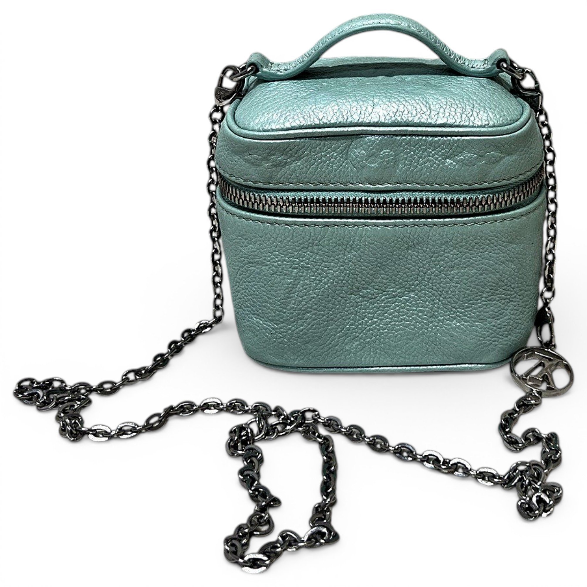 Vanity leather handbag