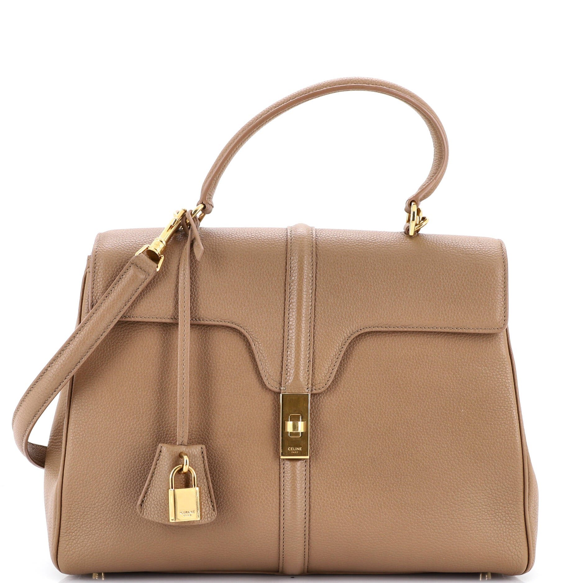 16 Top Handle Bag Grained Calfskin Medium
