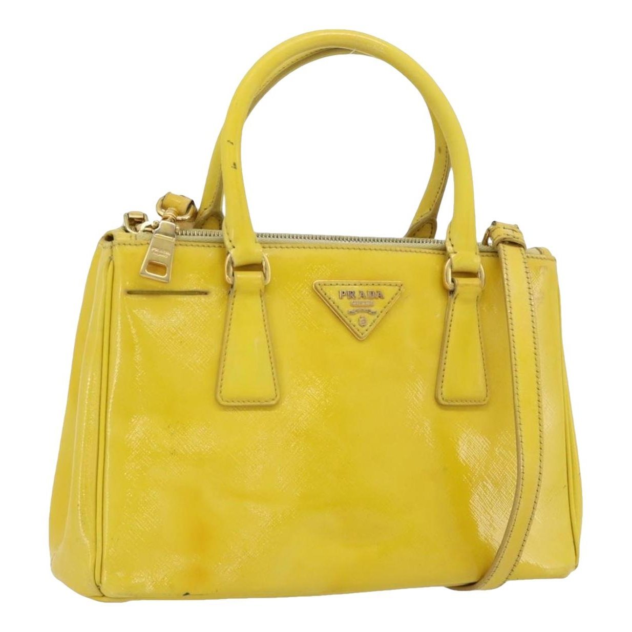 Galleria patent leather handbag