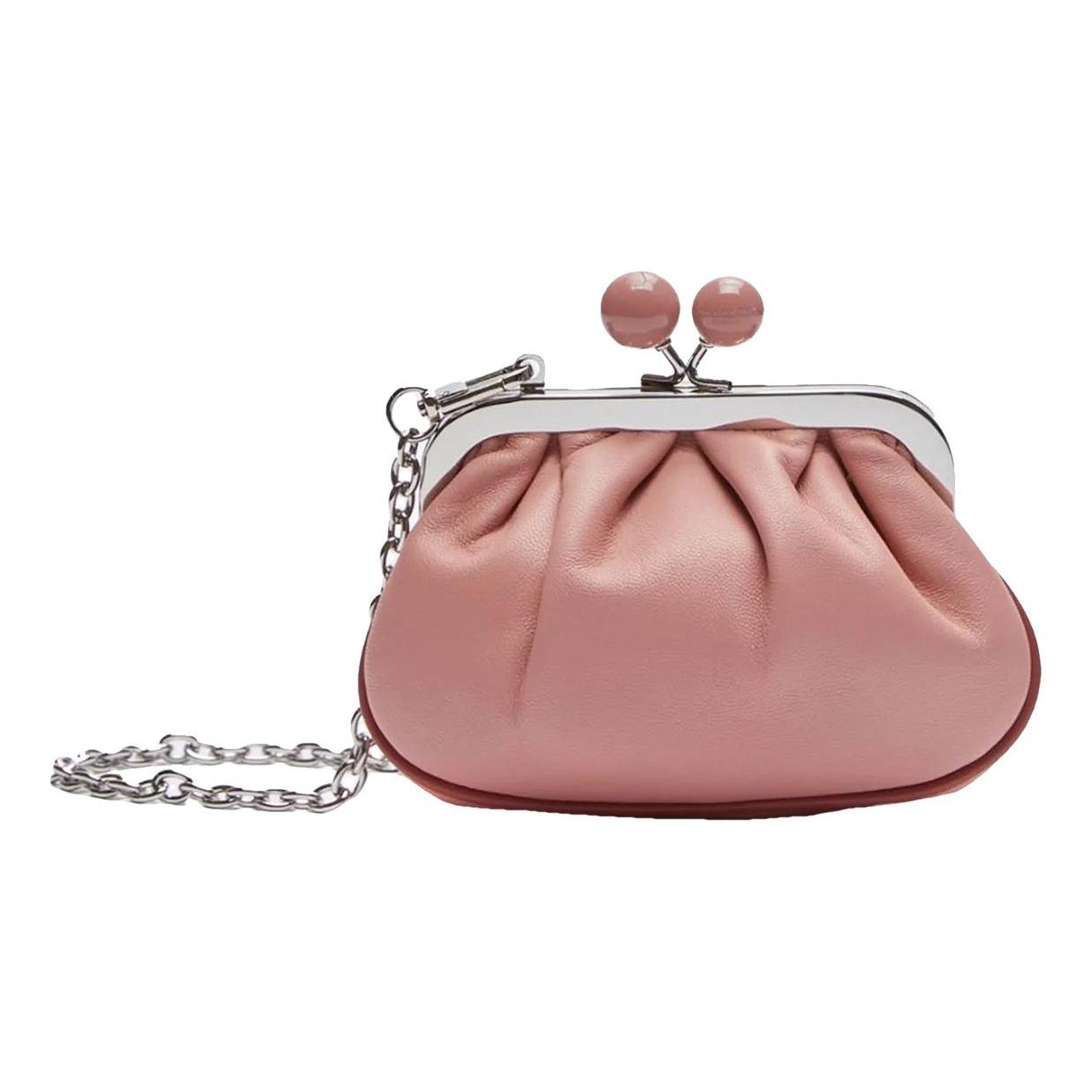 Leather clutch bag