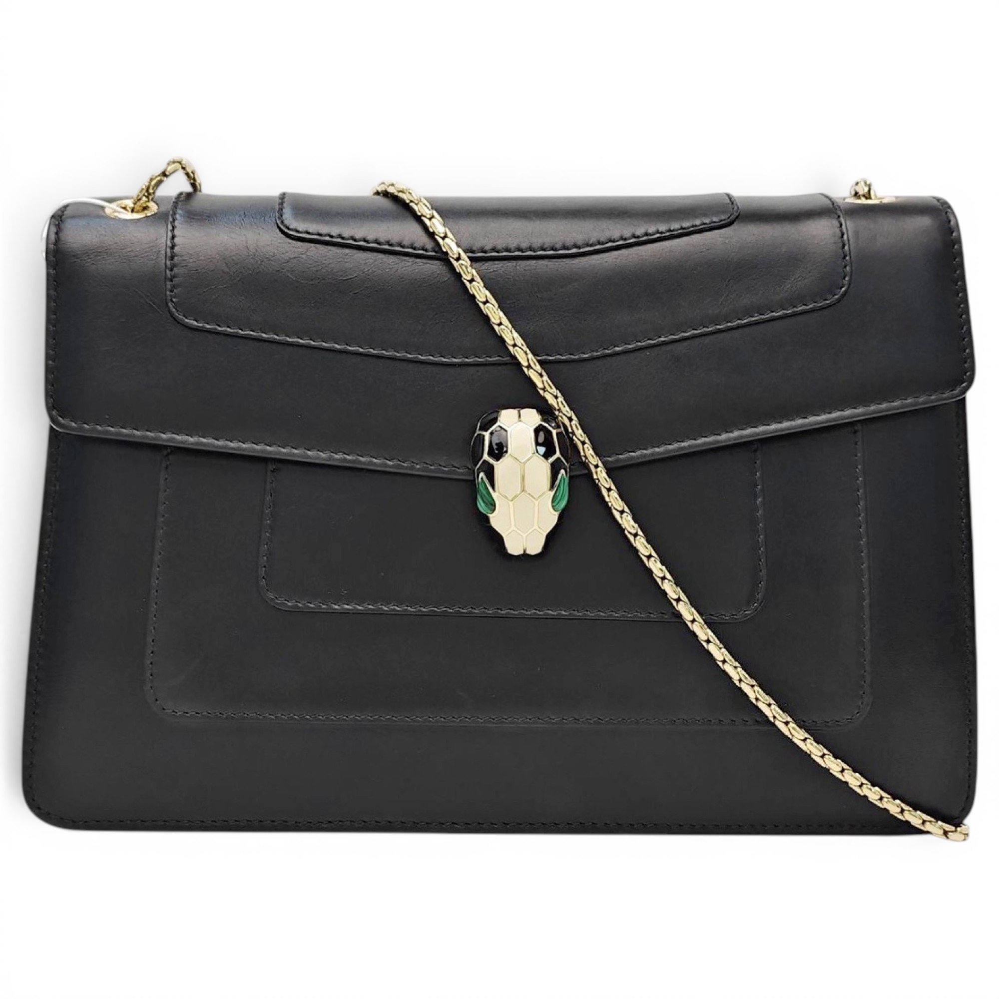 Bvlgari Serpenti leather handbag