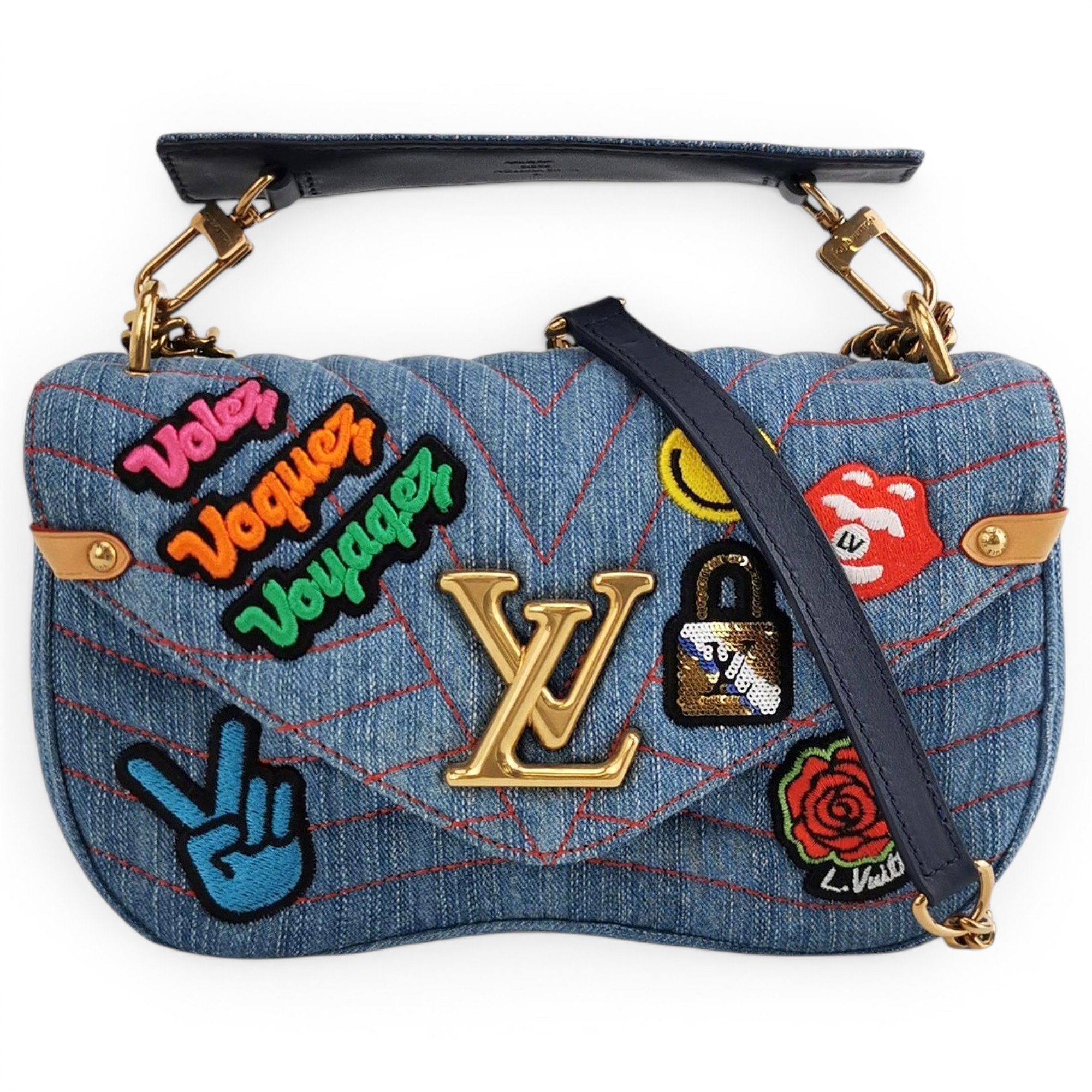 New Wave cloth handbag