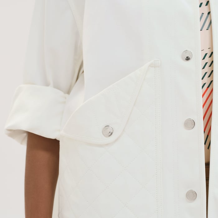 Blanc Naturel Jacket With Equestrian Details