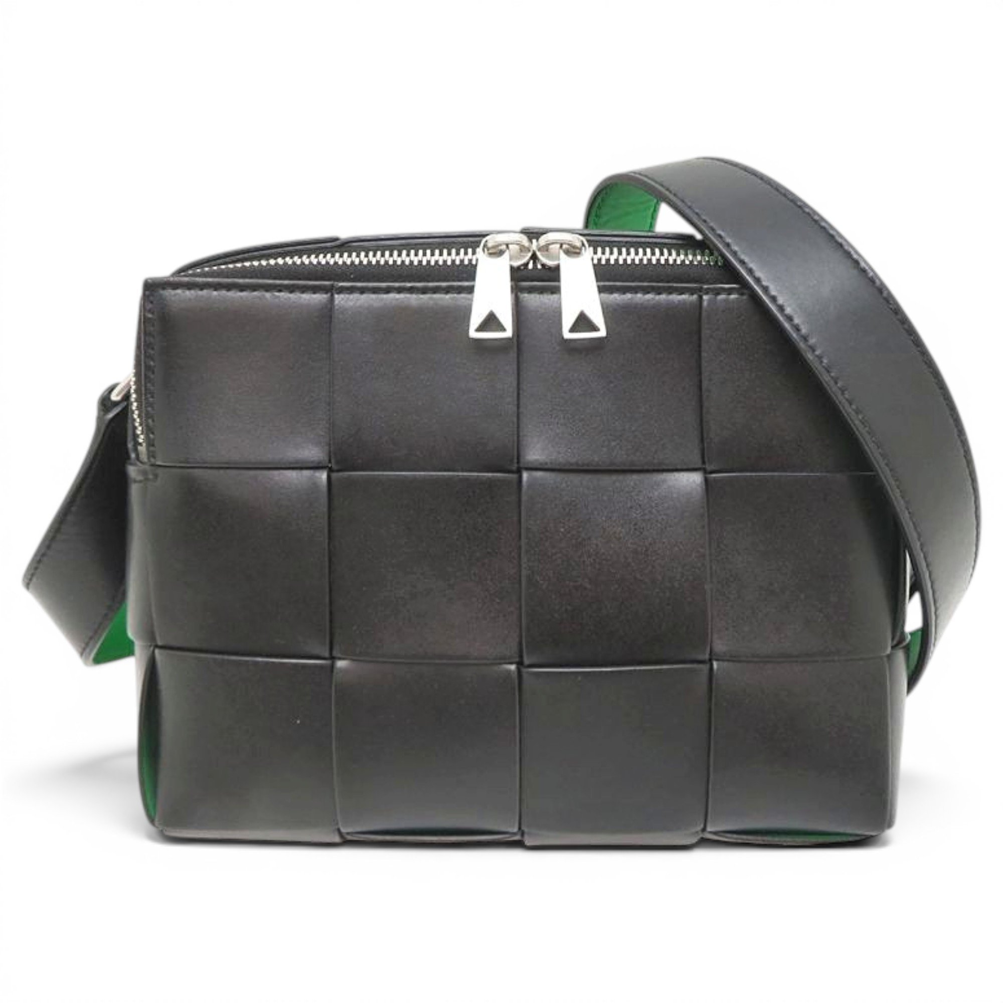 Cassette leather handbag
