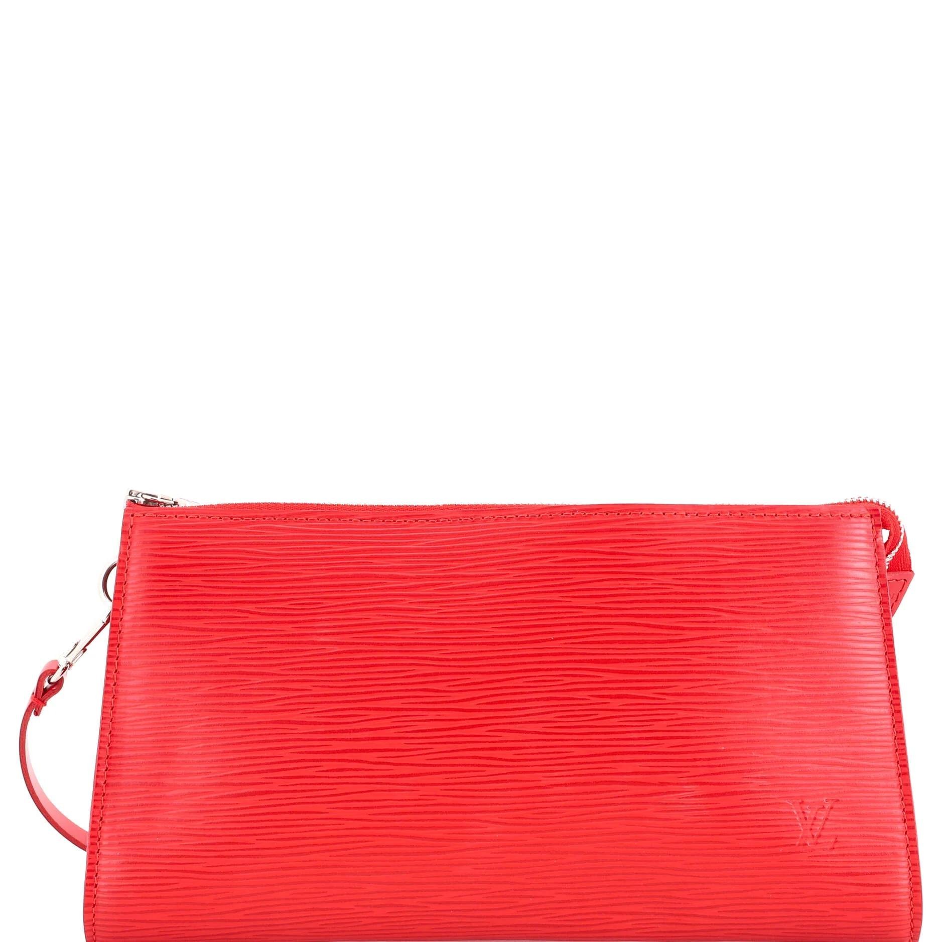Leather clutch bag